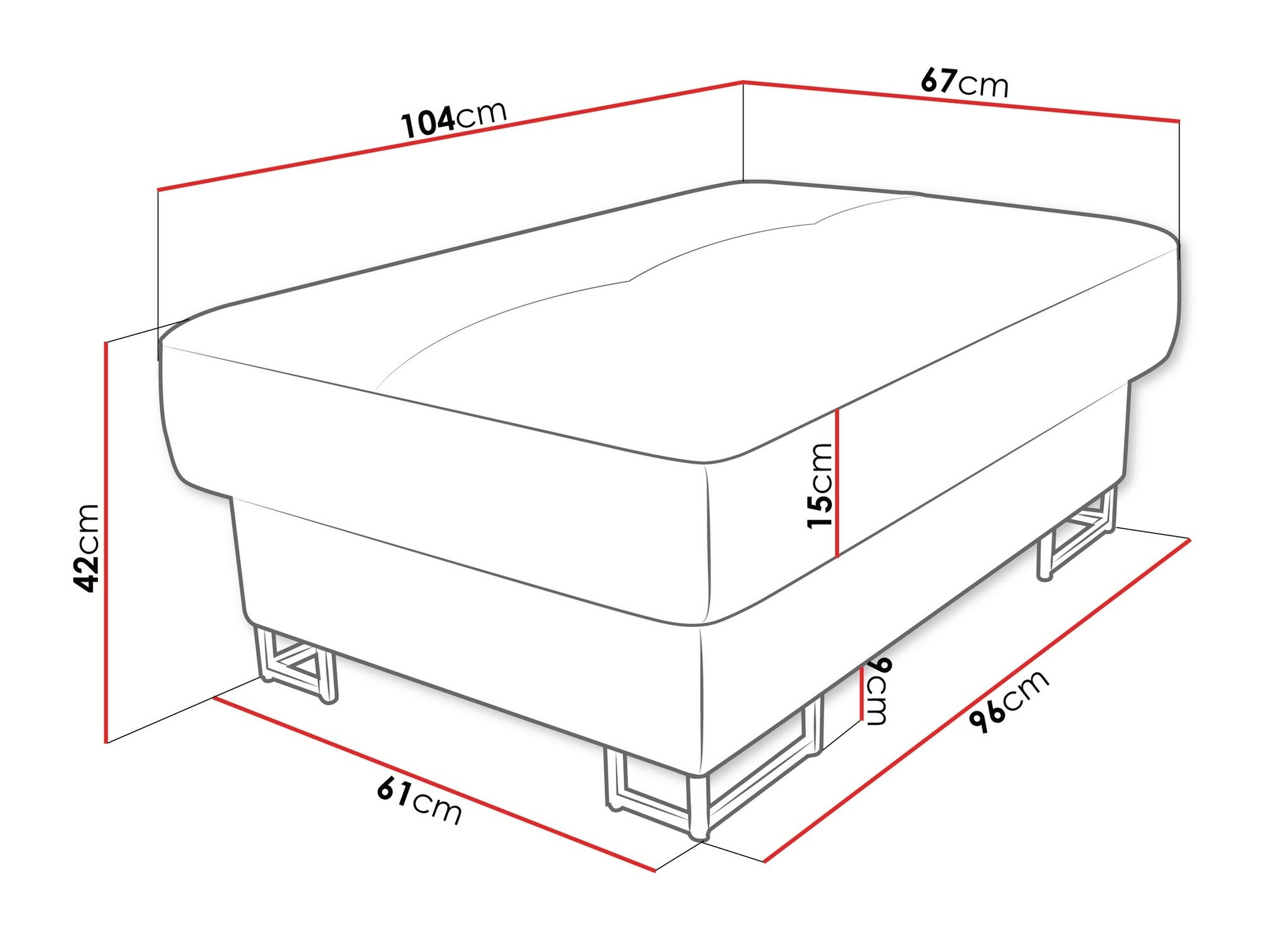 Banco estofado Comfivo 238 (Venus Velvet 2926)