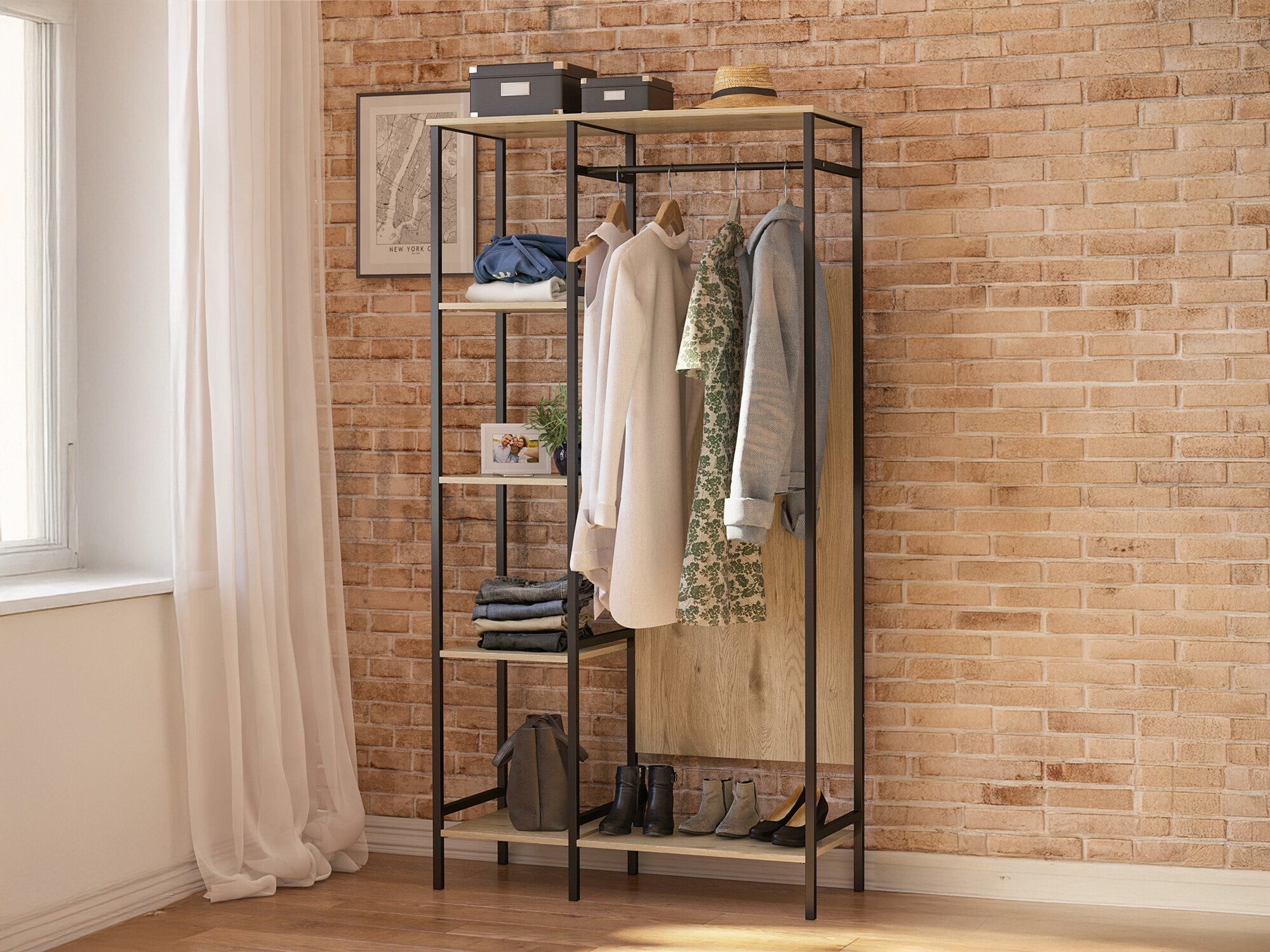 Cabide Tulsa 357 (Preto + Castanho claro)