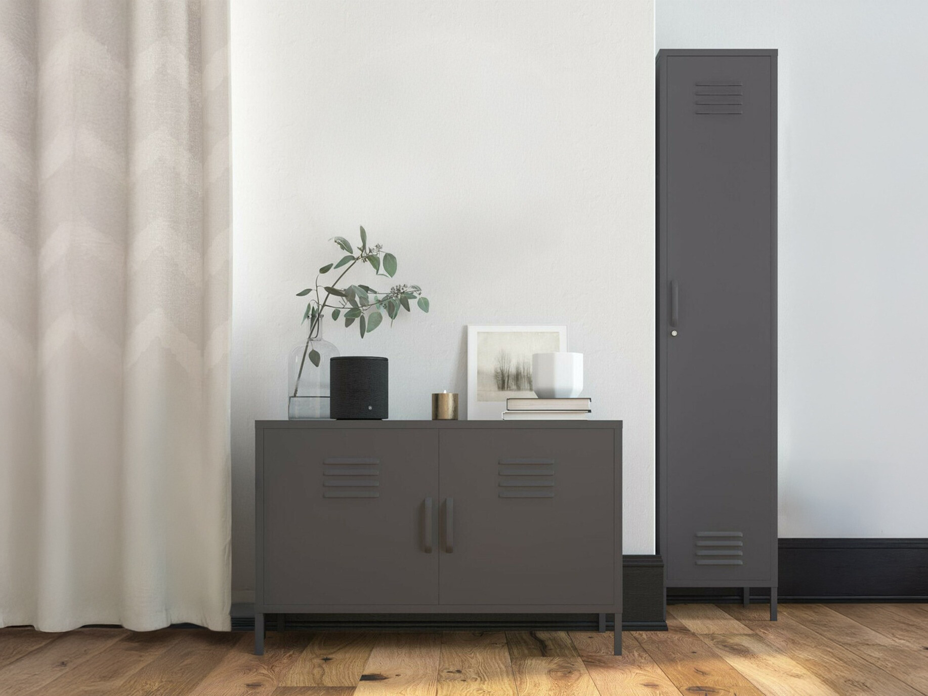 Conjunto de mobiliário Merfeli 105 (Grafite)