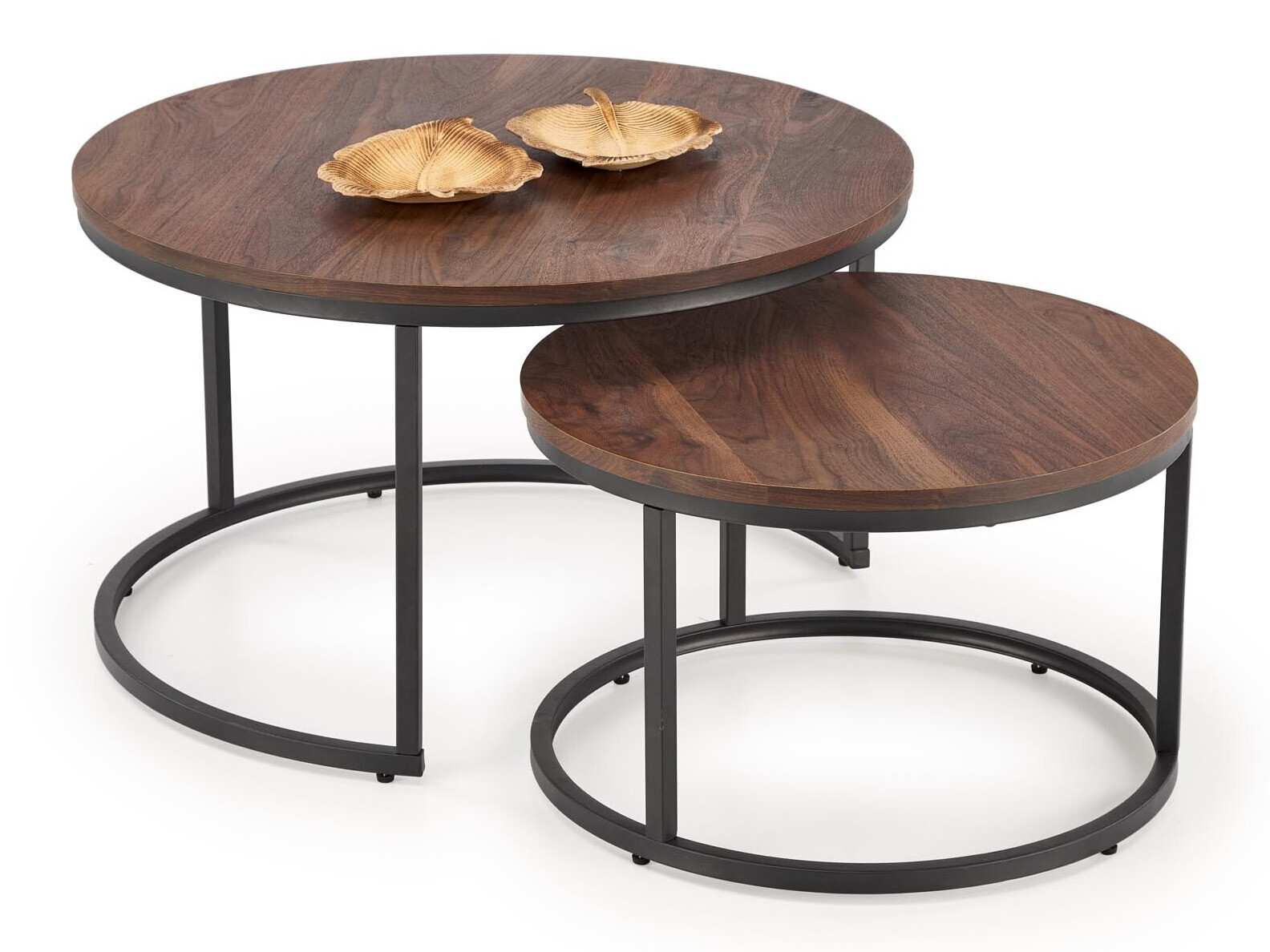 Conjunto de mesa de centro Houston 1832 (Nogueira)