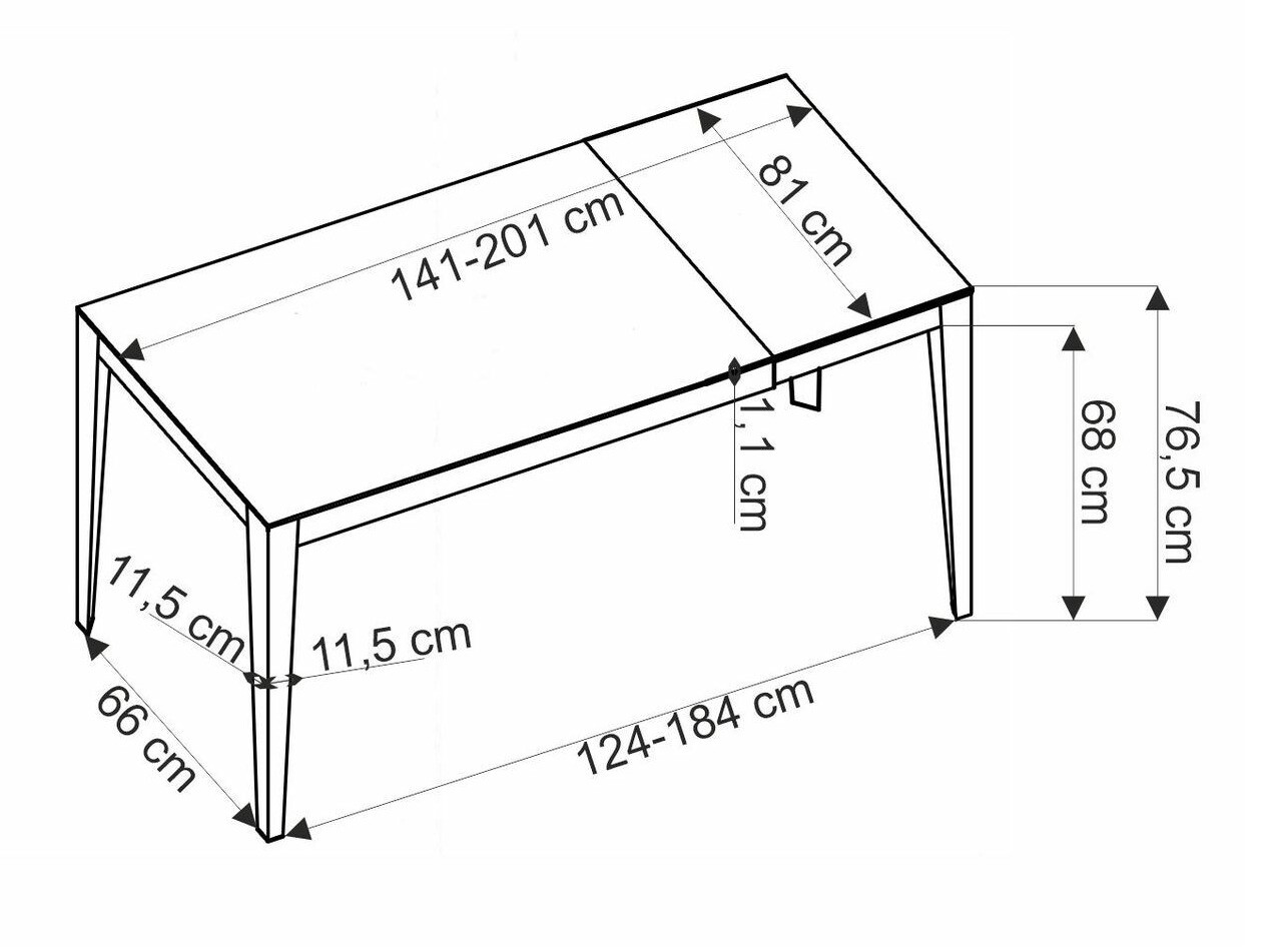 Mesa Houston 2157 (Cinzento mármore)