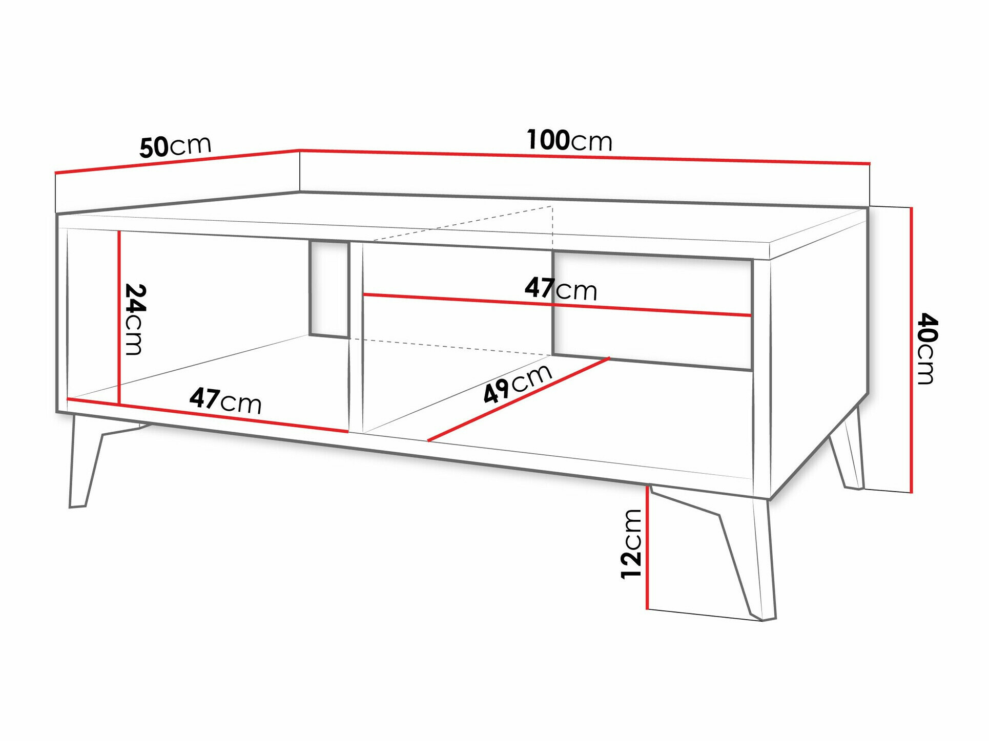Mesa de centro Comfivo 492 (Bege)