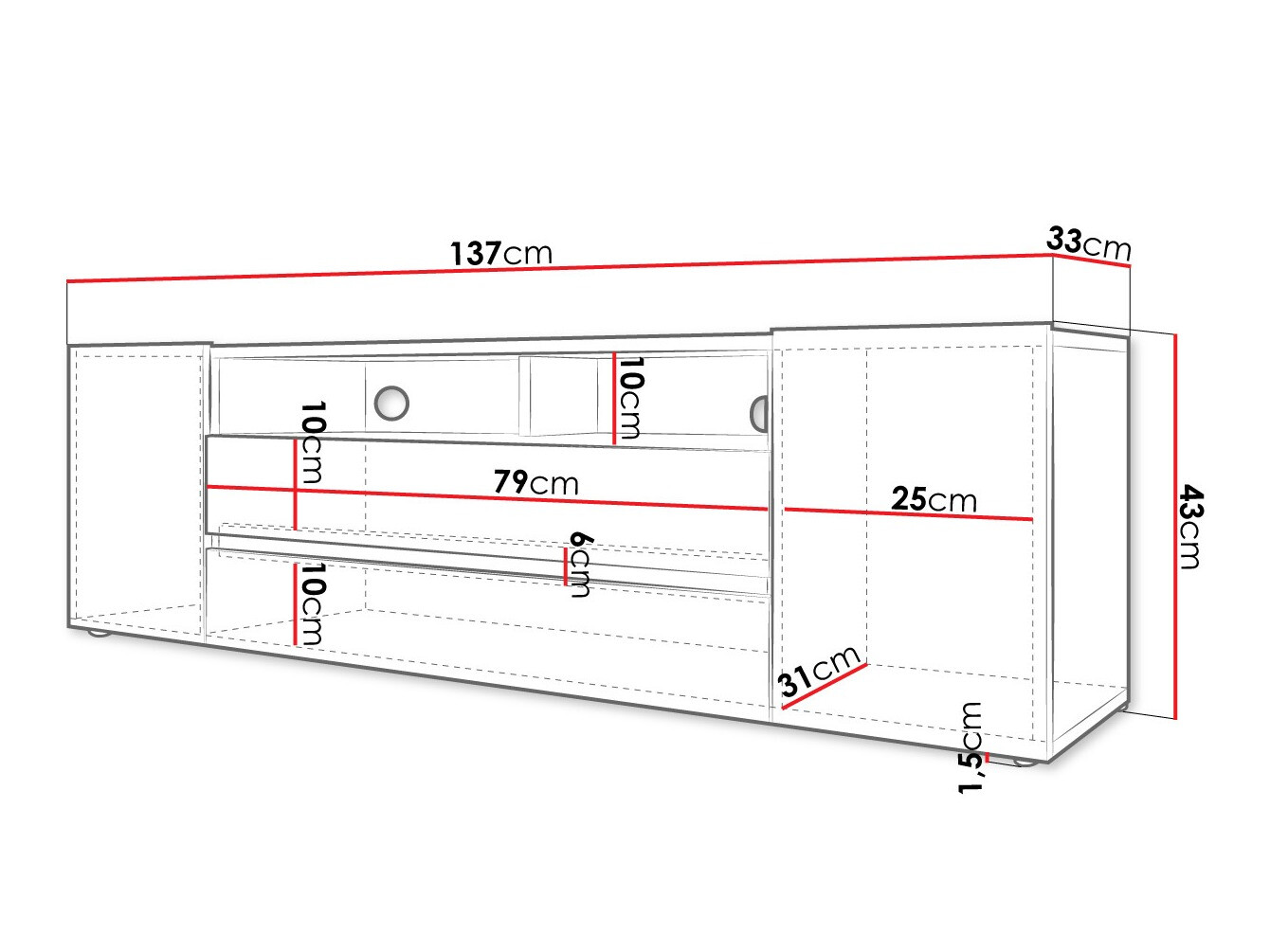 Móvel de TV Ager (Carvalho wotan)