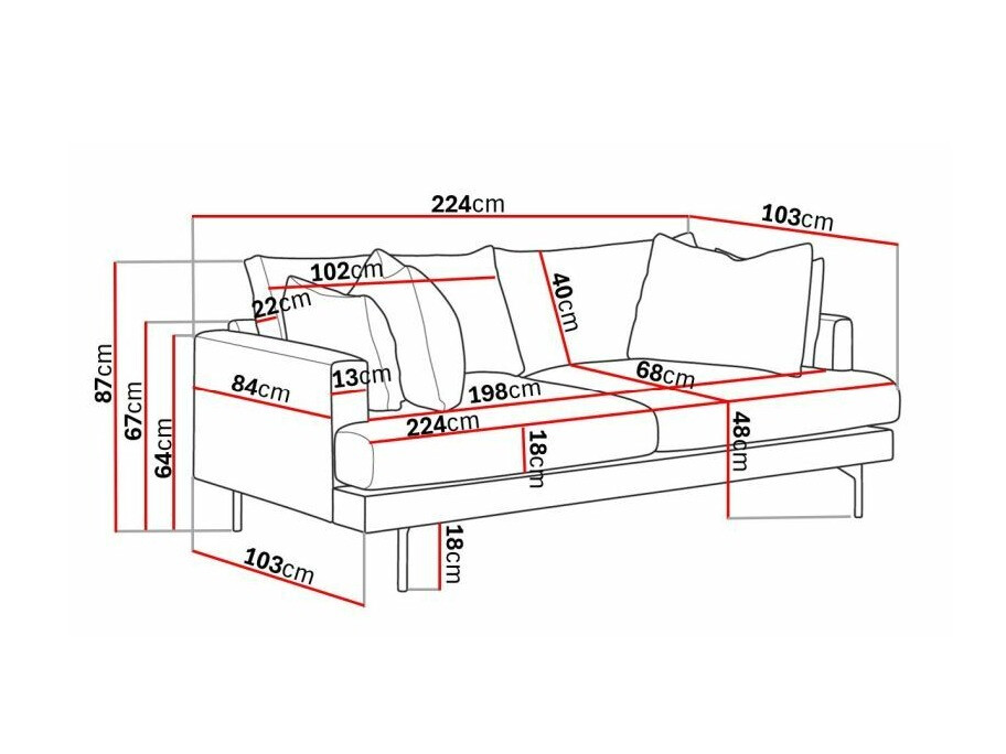 Sofá Ophliva 101 (Fjord 15)