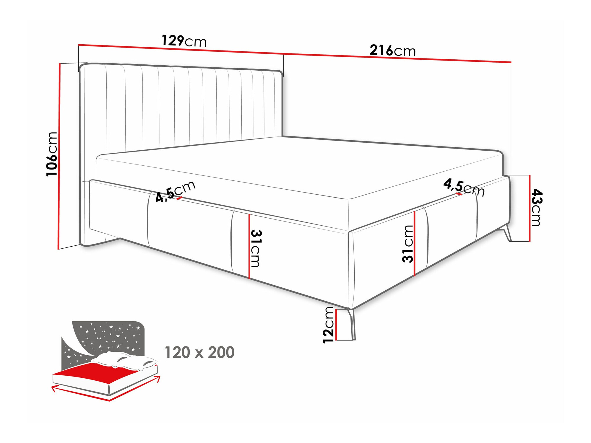 Cama ComfiDream Onana (Fresh 01)