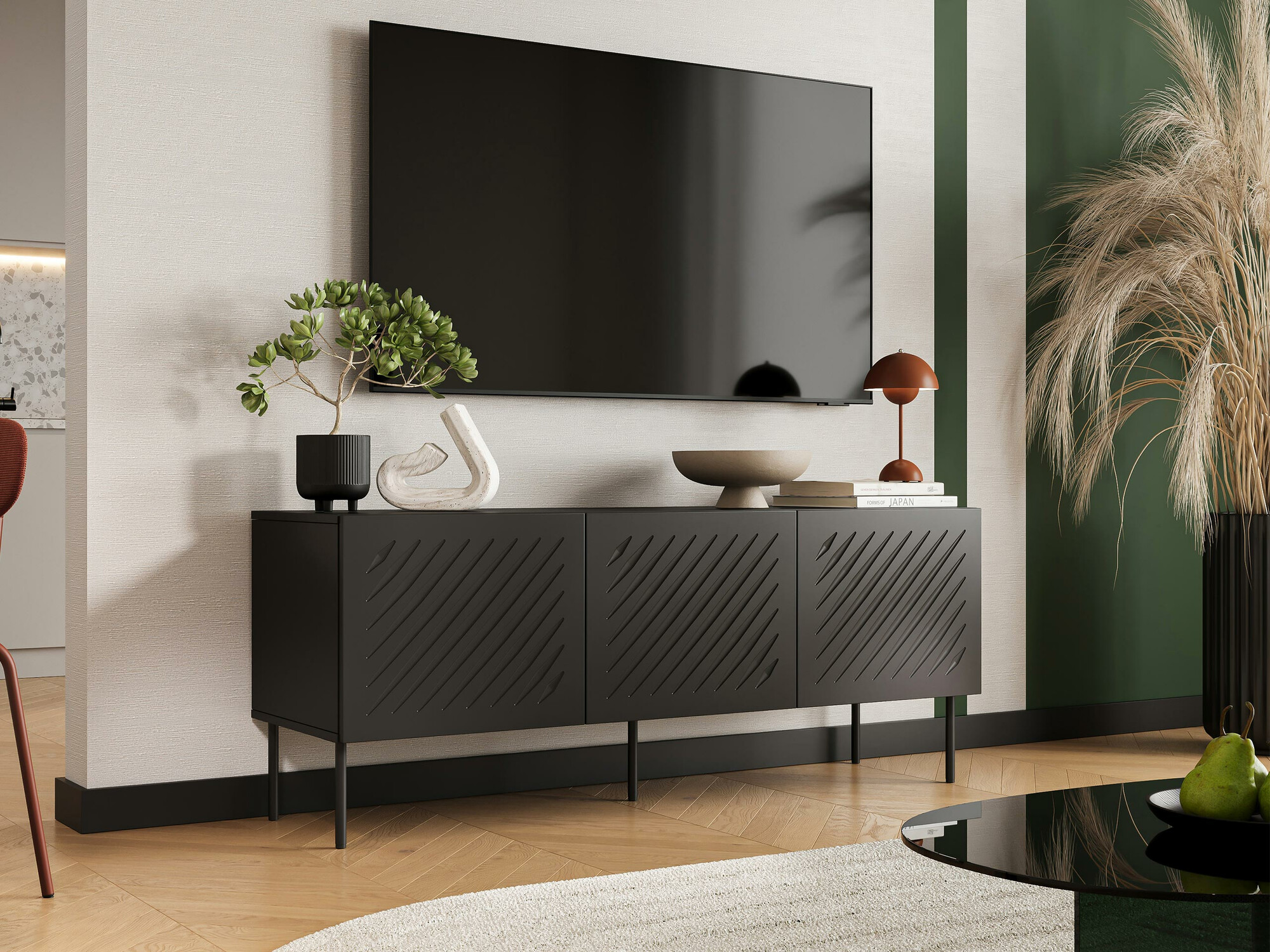 Móvel de TV Tolfelo 102 (Preto)