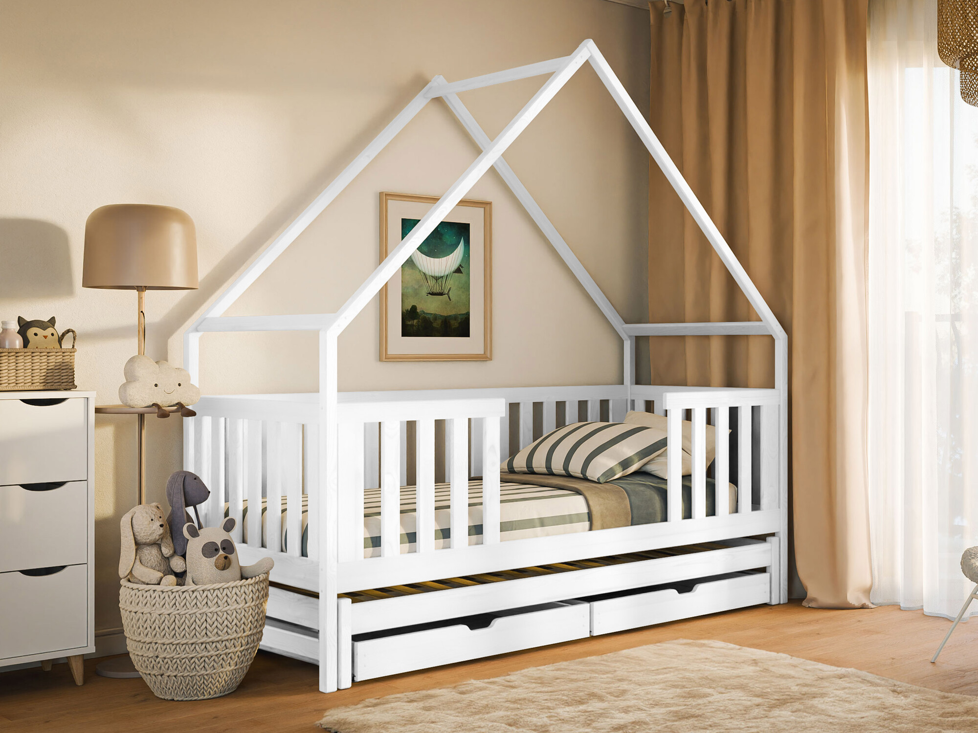 Cama Vista 115 (Branco)