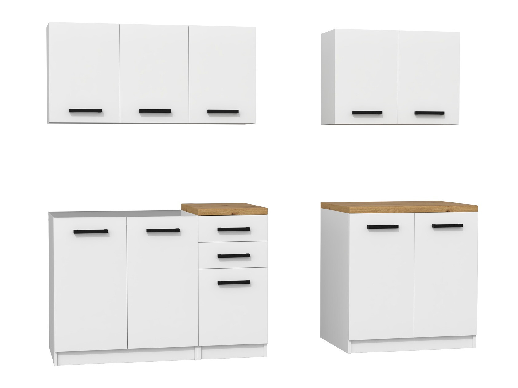 Conjunto para cozinha Mandeville 240 (Mate branco)