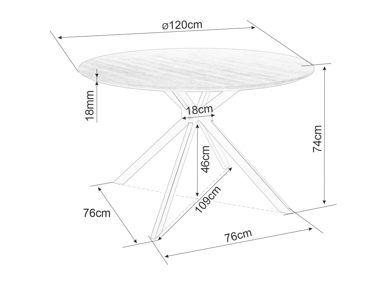 Mesa Detroit 285 (Carvalho)