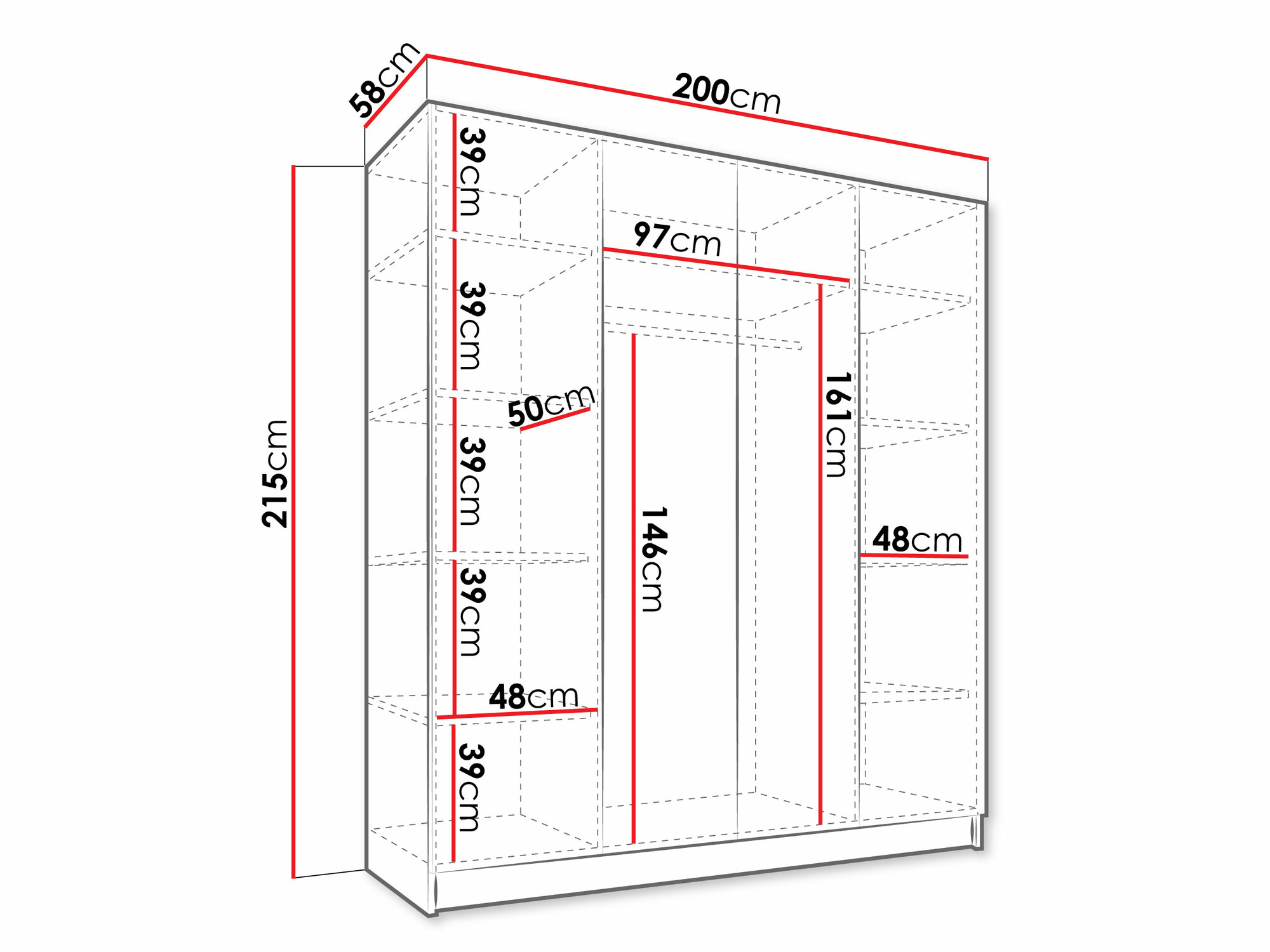 Roupeiro Closico 191 (Branco + Dourado)