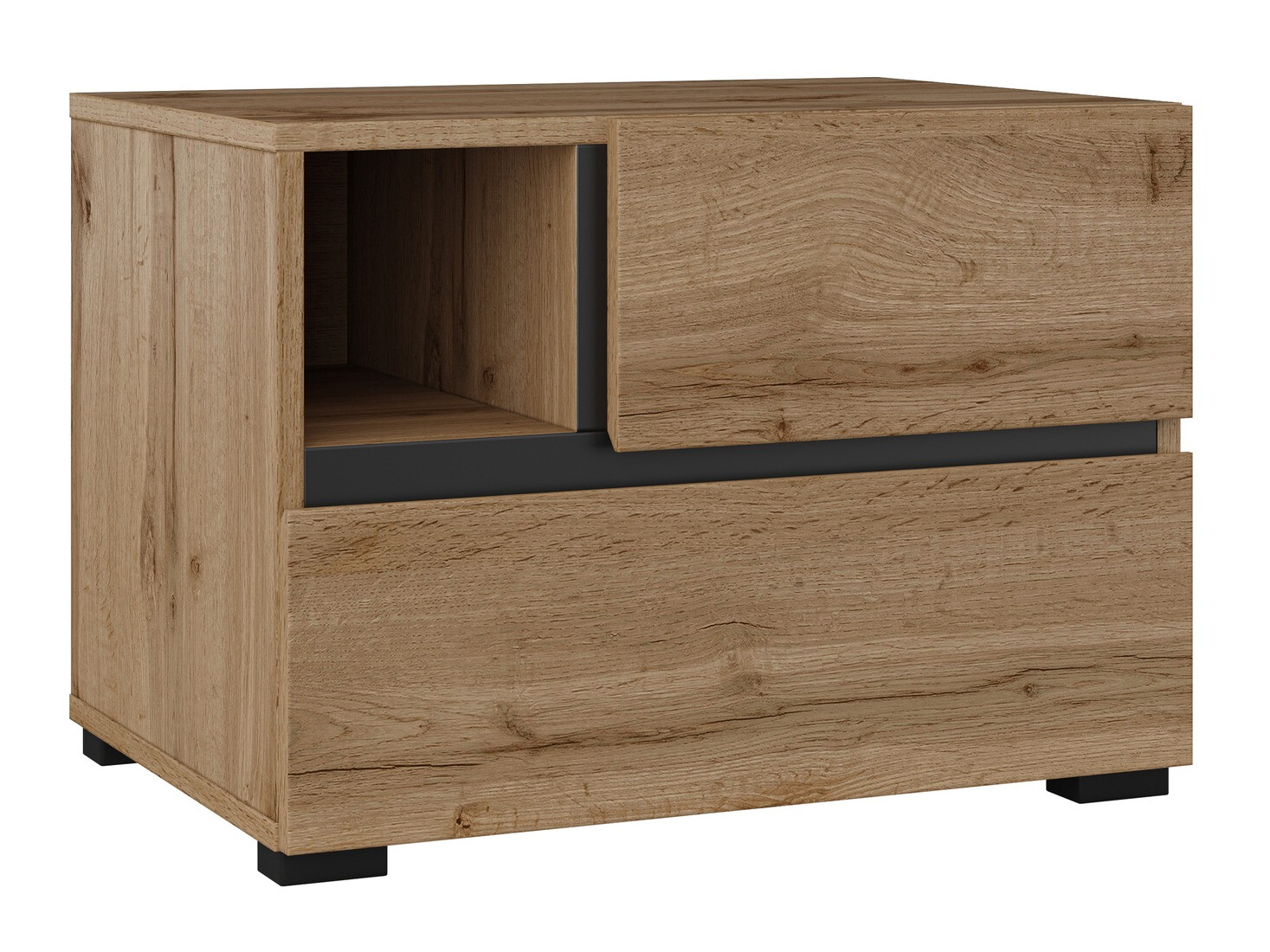 Mesa de cabeceira Alfere 120 (Carvalho wotan)