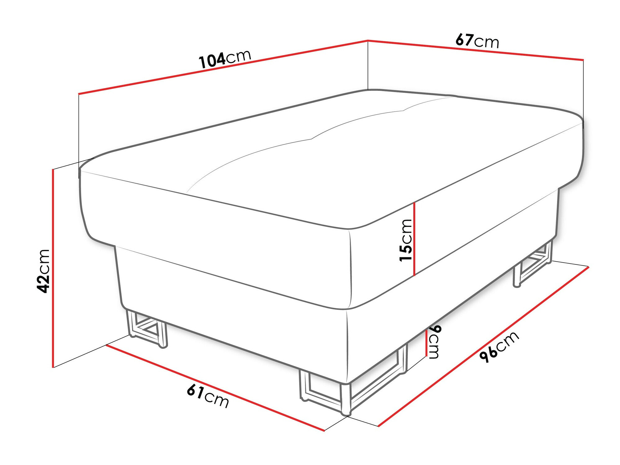 Banco estofado Comfivo 238 (Lux 05)