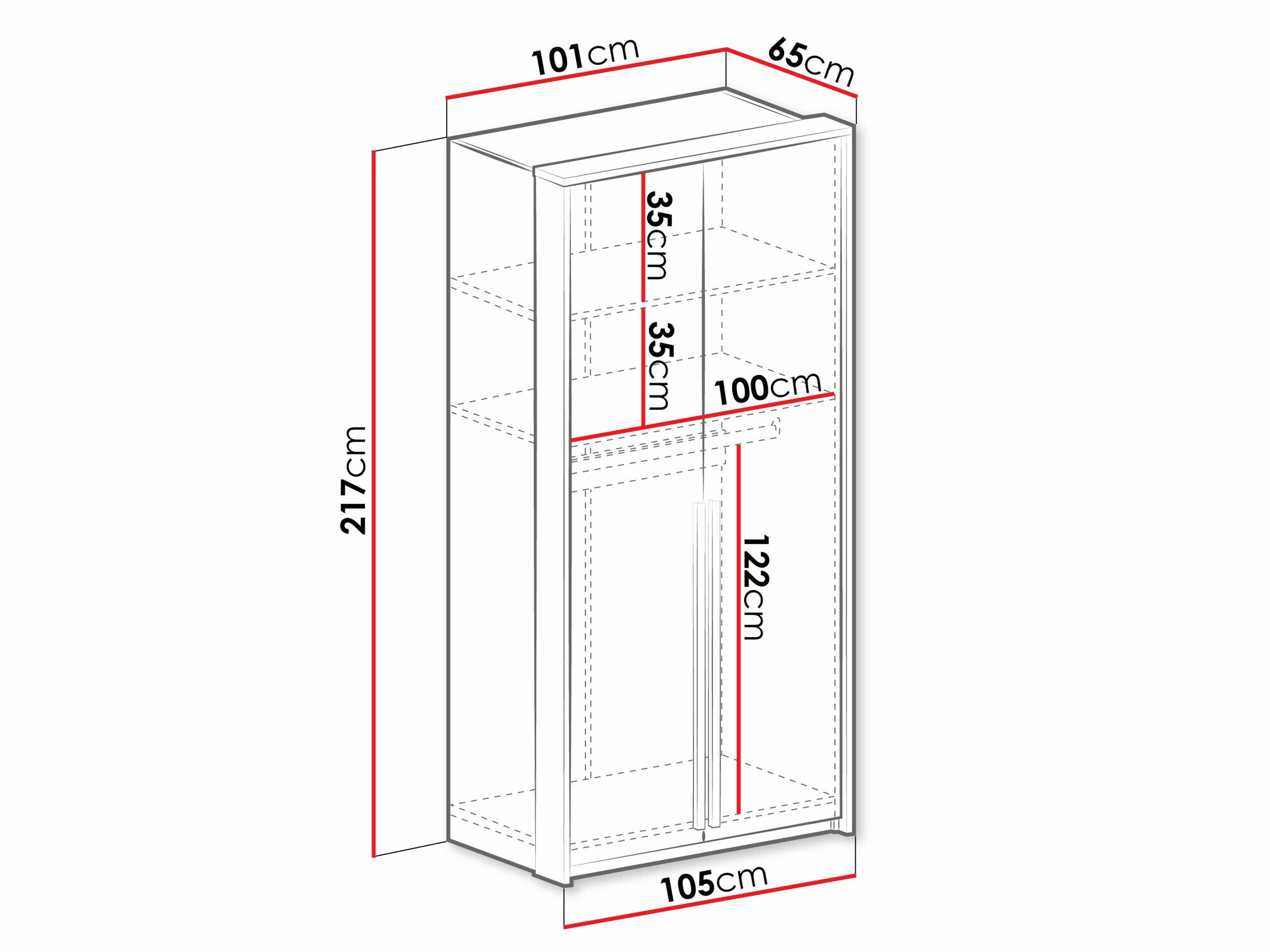 Roupeiro Calcalo 100 (Verde)