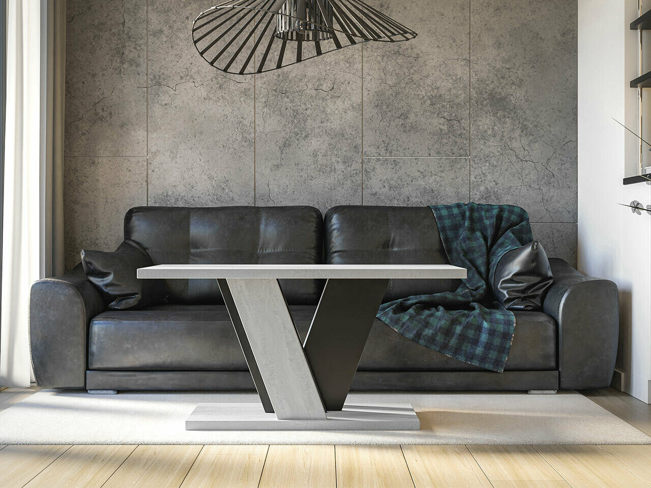 Mesa de centro Goodyear 128 (Cinzento + Preto)