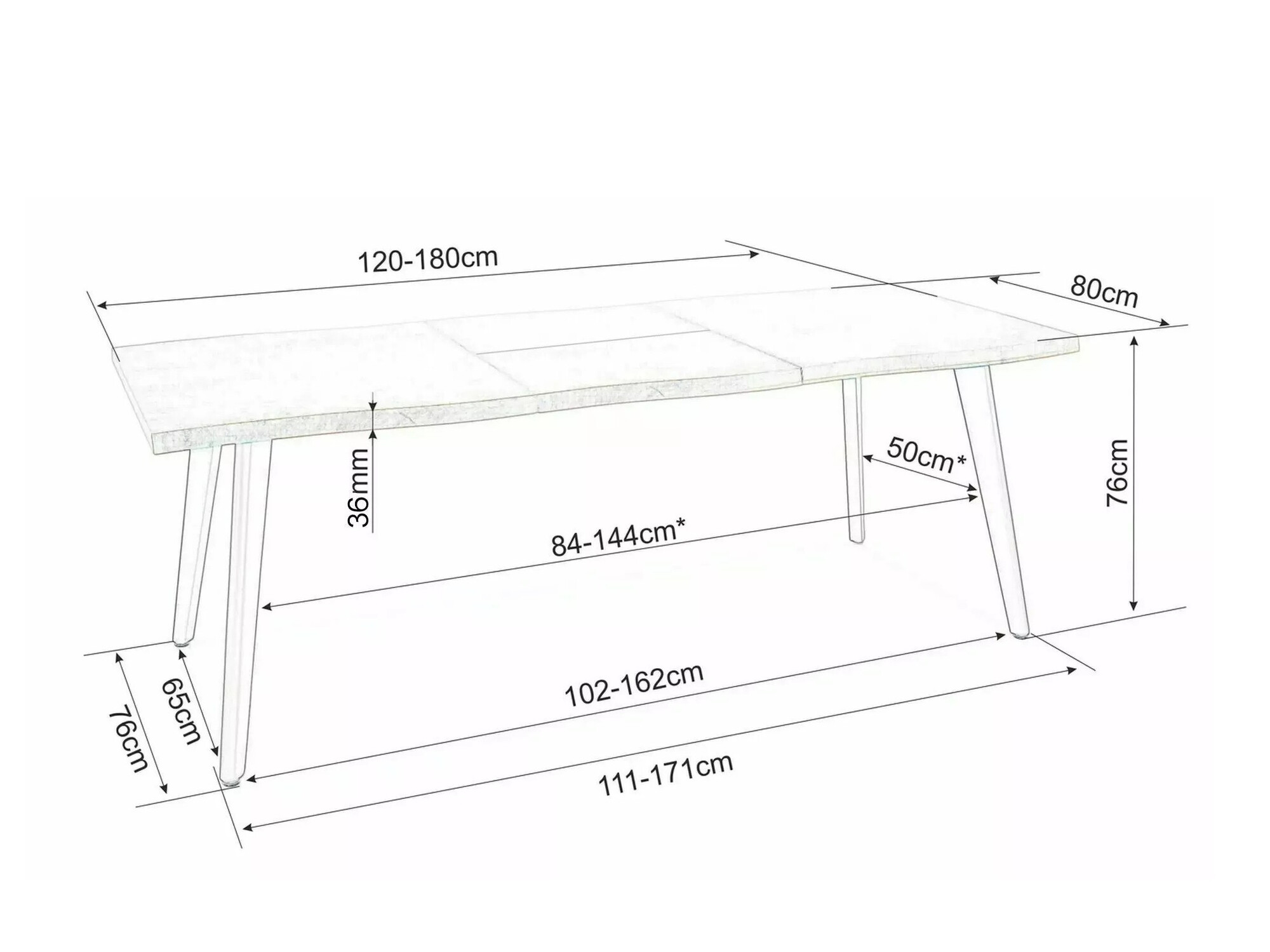 Mesa Detroit 583 (Carvalho Artisan)