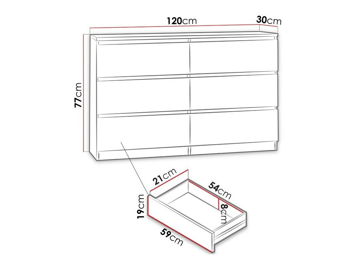 Cómoda Comfivo Structor V (Branco)