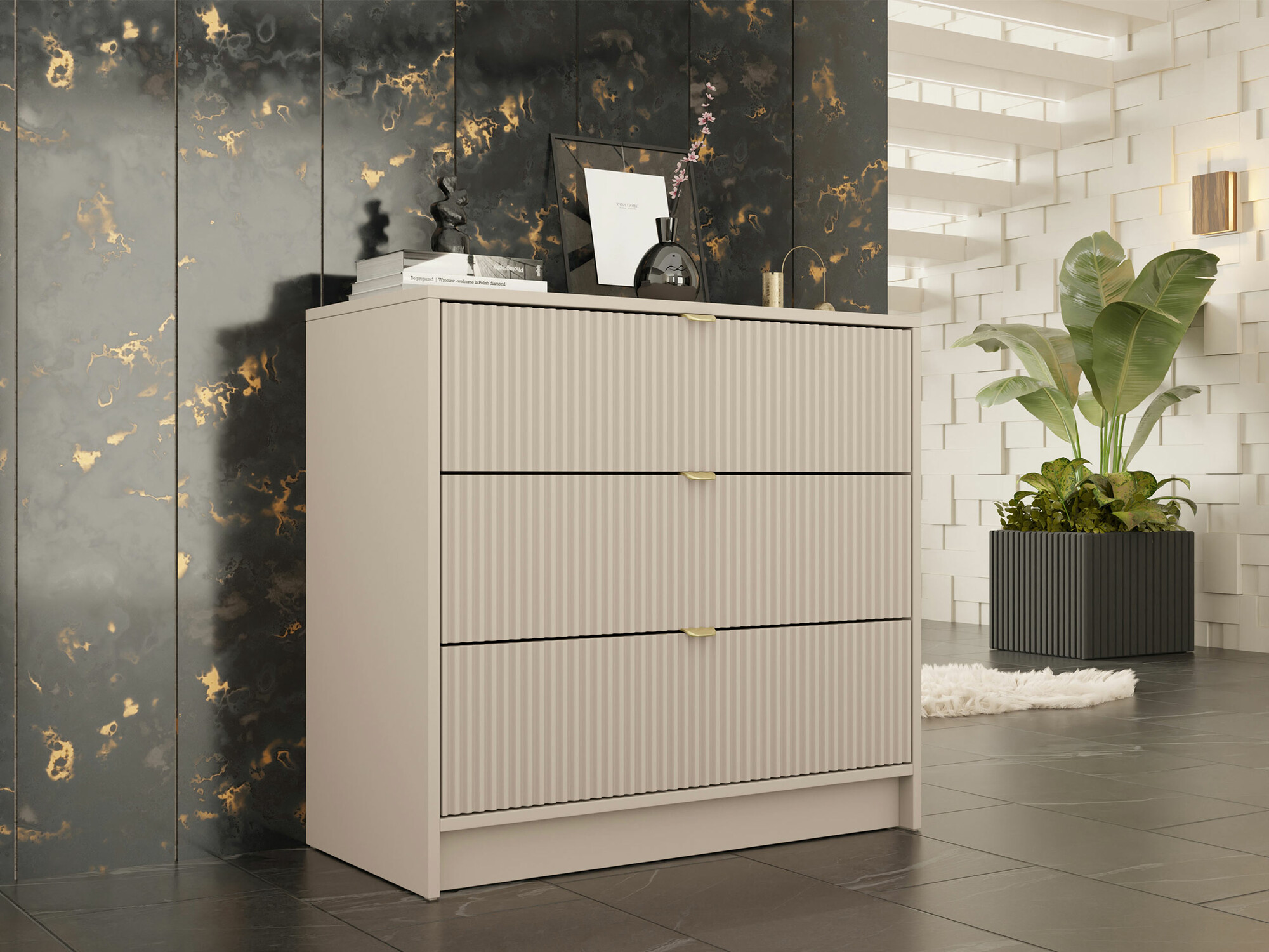 Cómoda Comfivo Larmire 102 (Bege)