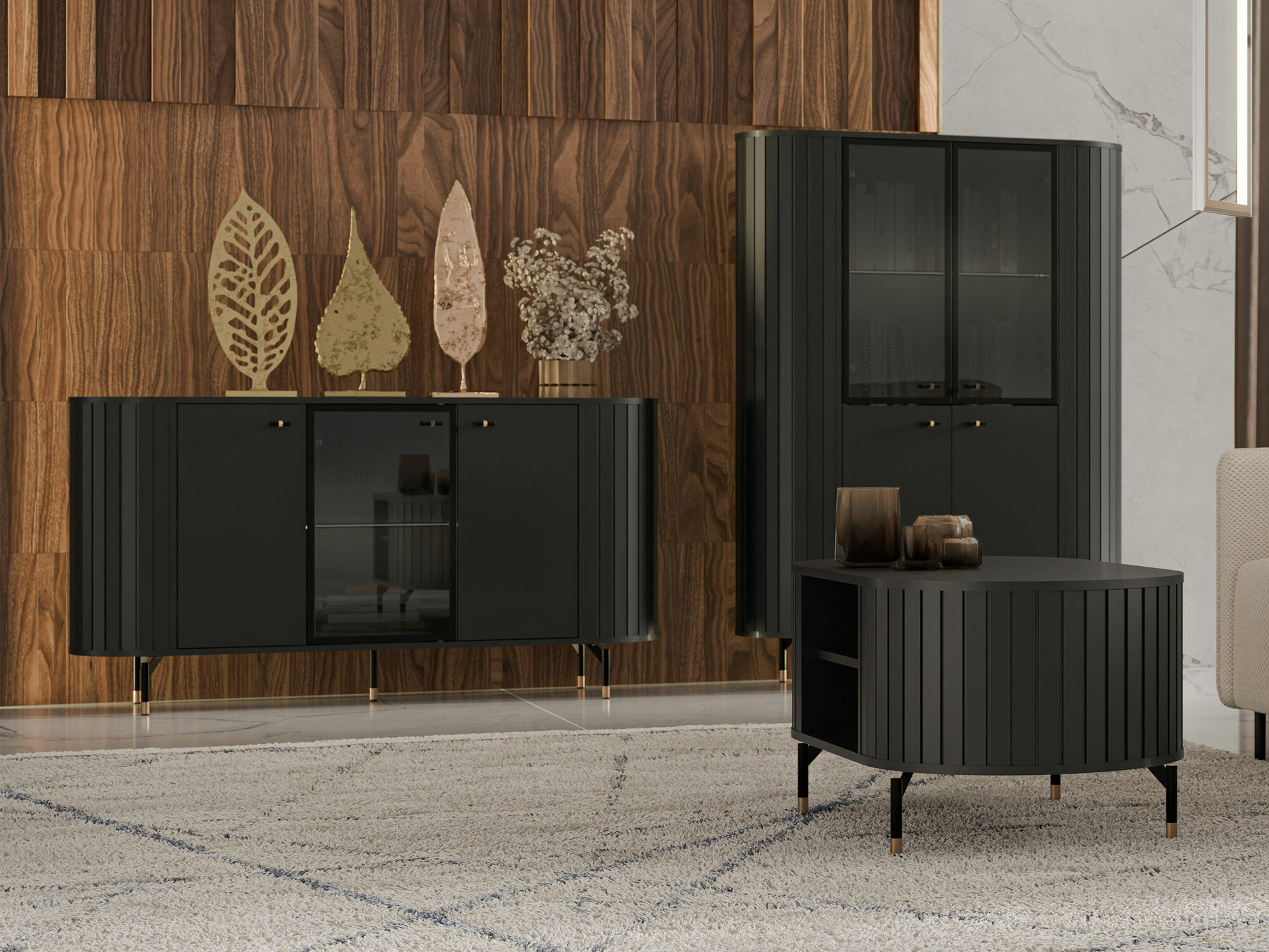 Mesa de centro Novmono 105 (Preto)