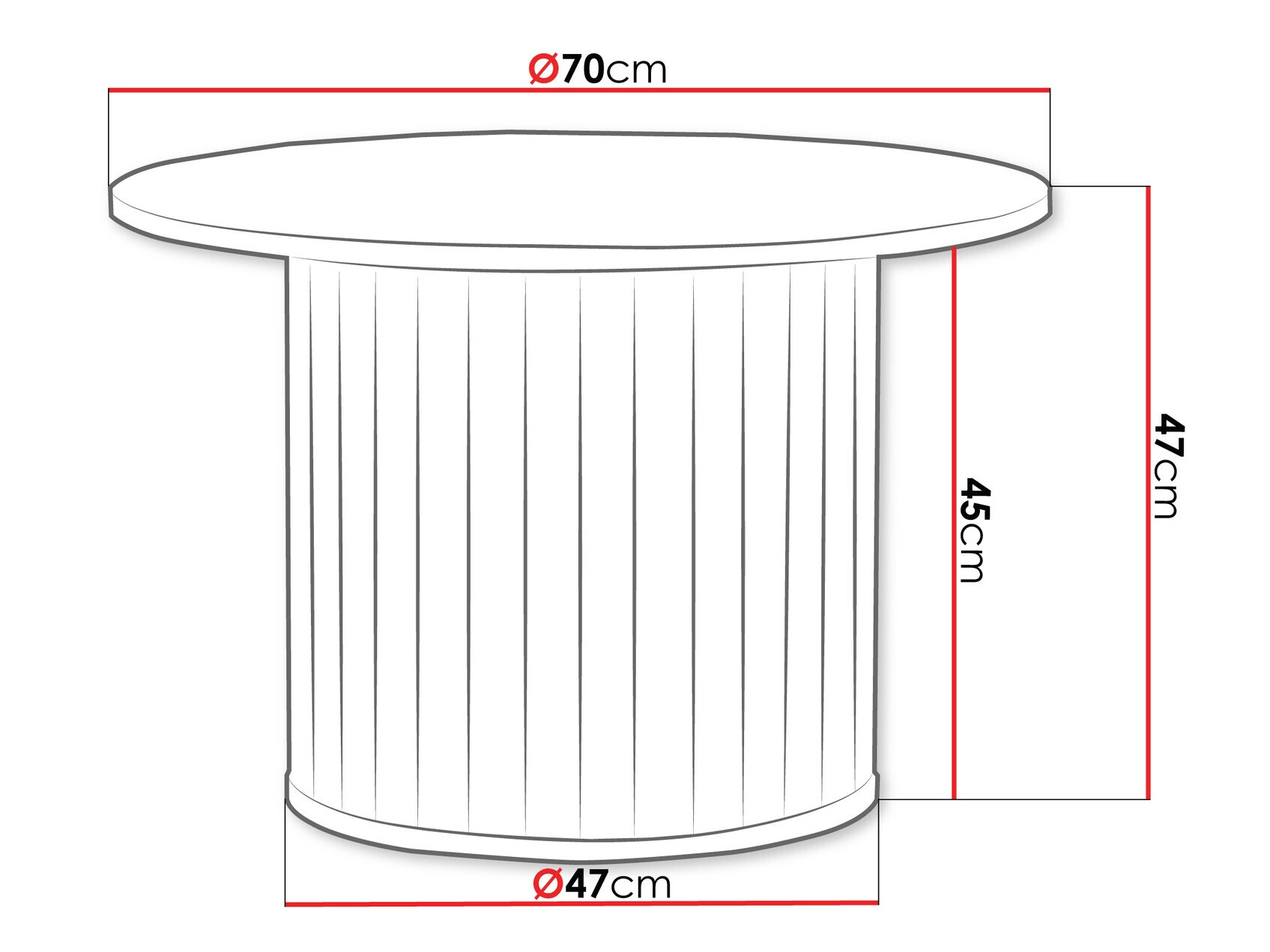 Mesa de centro Novmono 106 (Preto)