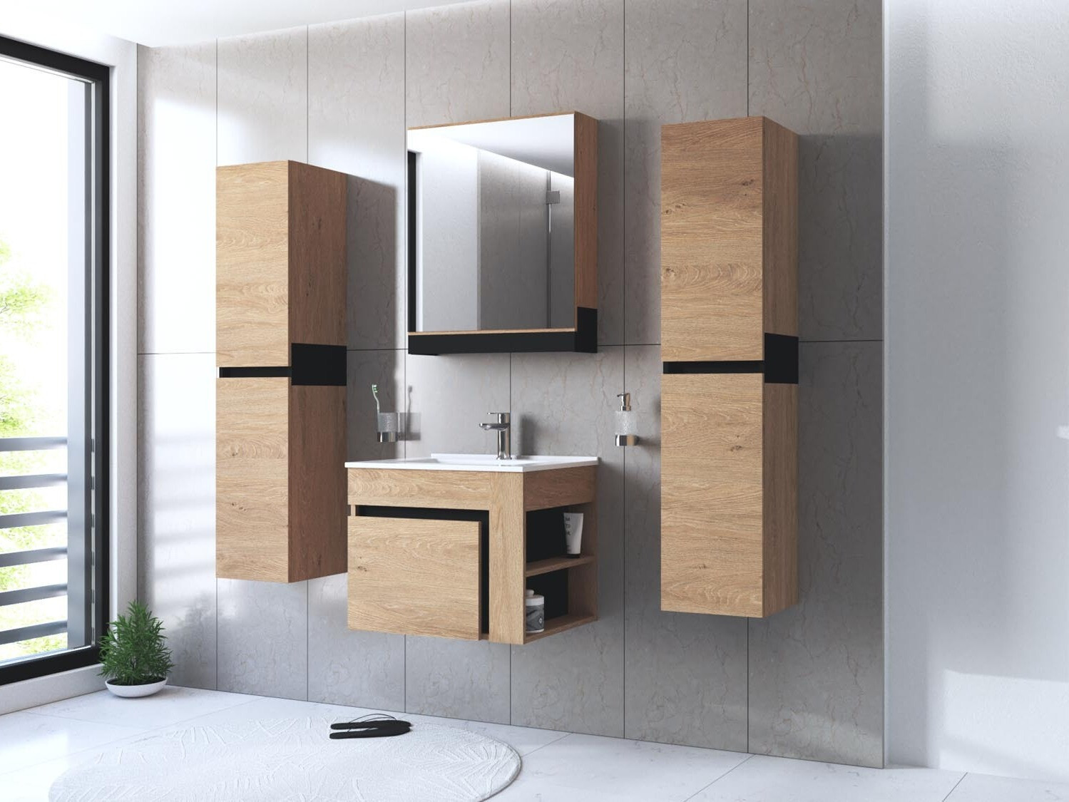 Conjunto para casa de banho Fenetra 106