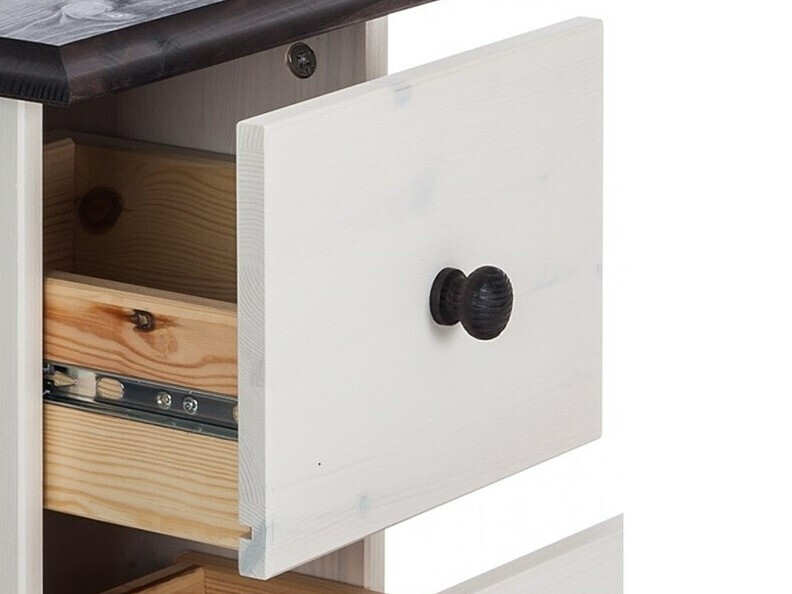 Armário colocado para casa de banho Deletri 110 (Branco + Havana Carvalho)