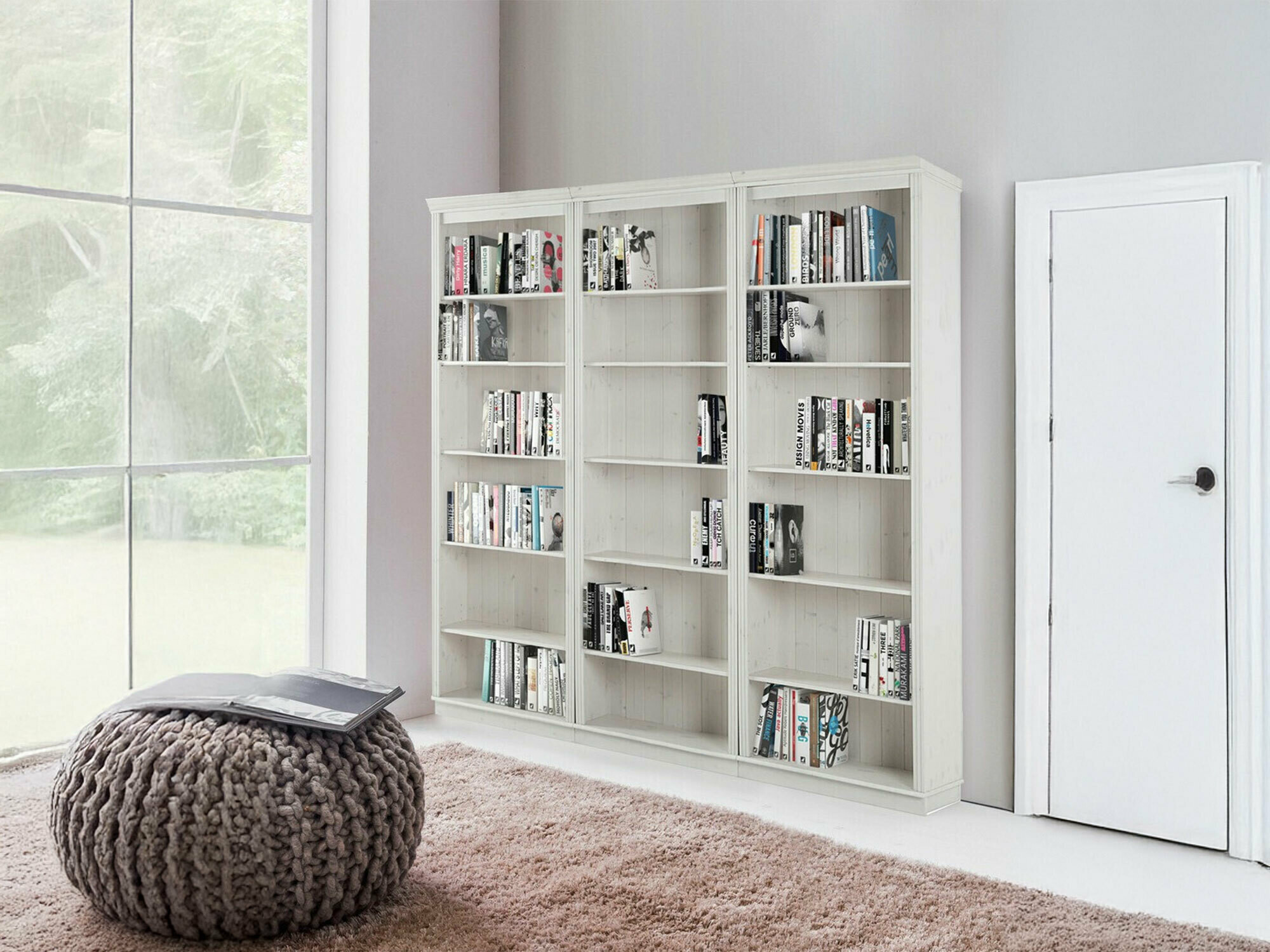 Conjunto de estante Saltoro 110 (Branco)