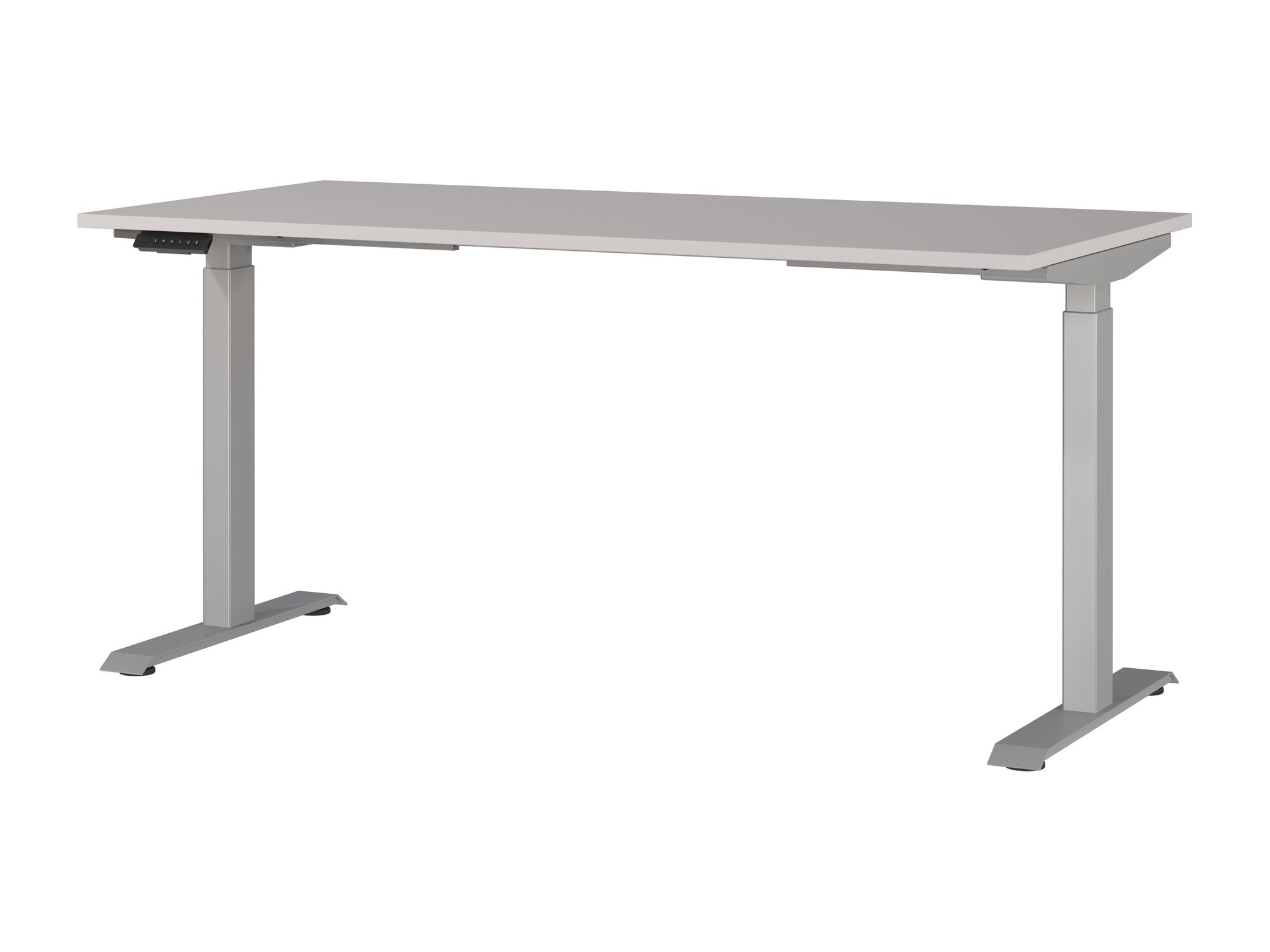 Secretária de trabalho com altura ajustável Sacramento 416 (Caxemira + Prateado)