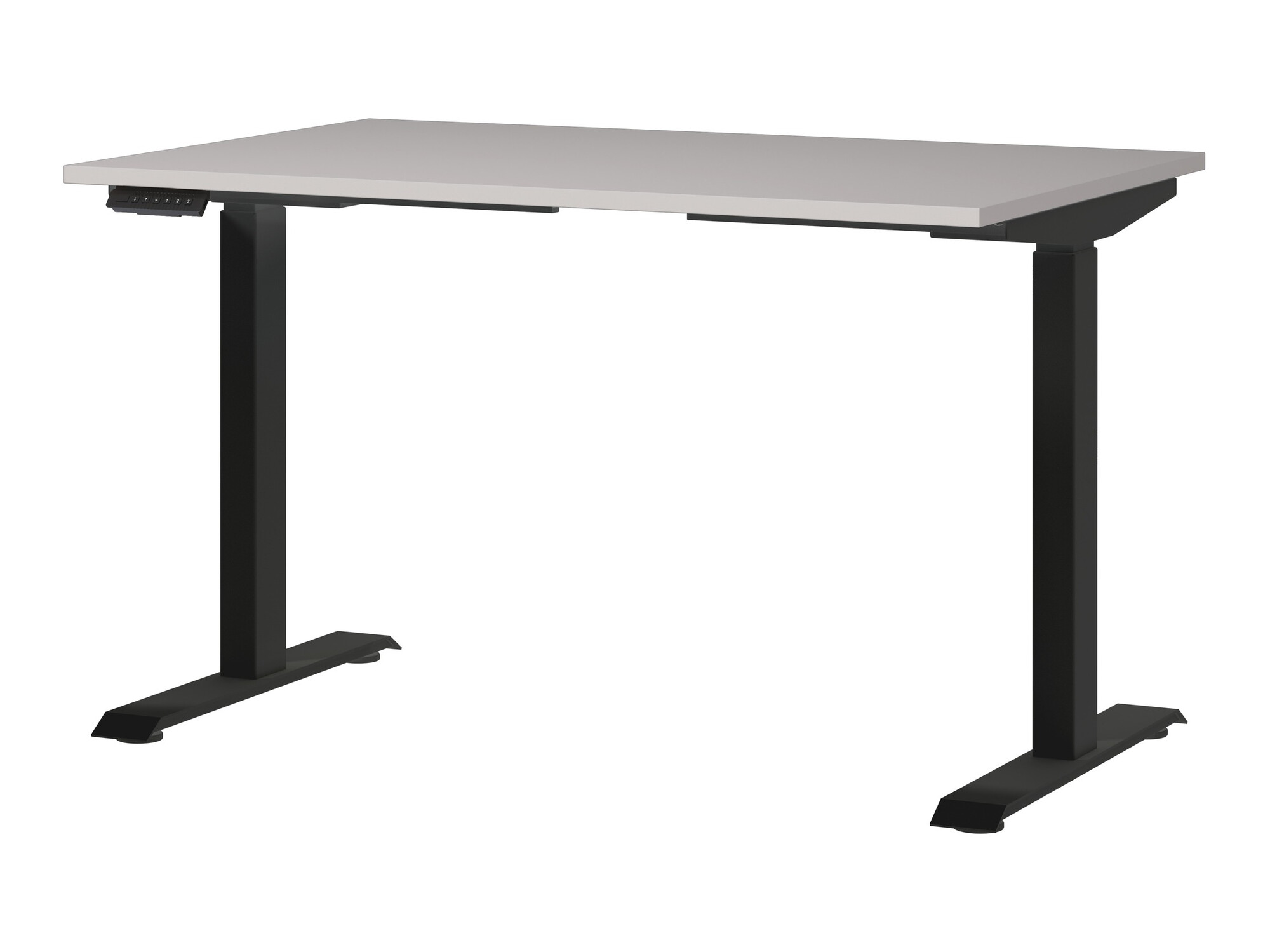 Secretária de trabalho com altura ajustável Sacramento 417 (Cinzento + Preto)