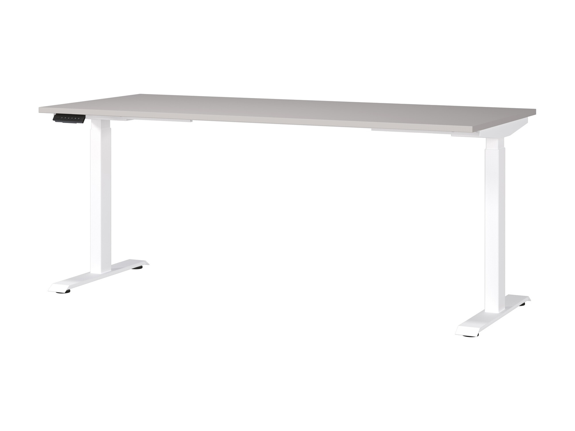 Secretária de trabalho com altura ajustável Sacramento 418 (Cinzento + Branco)