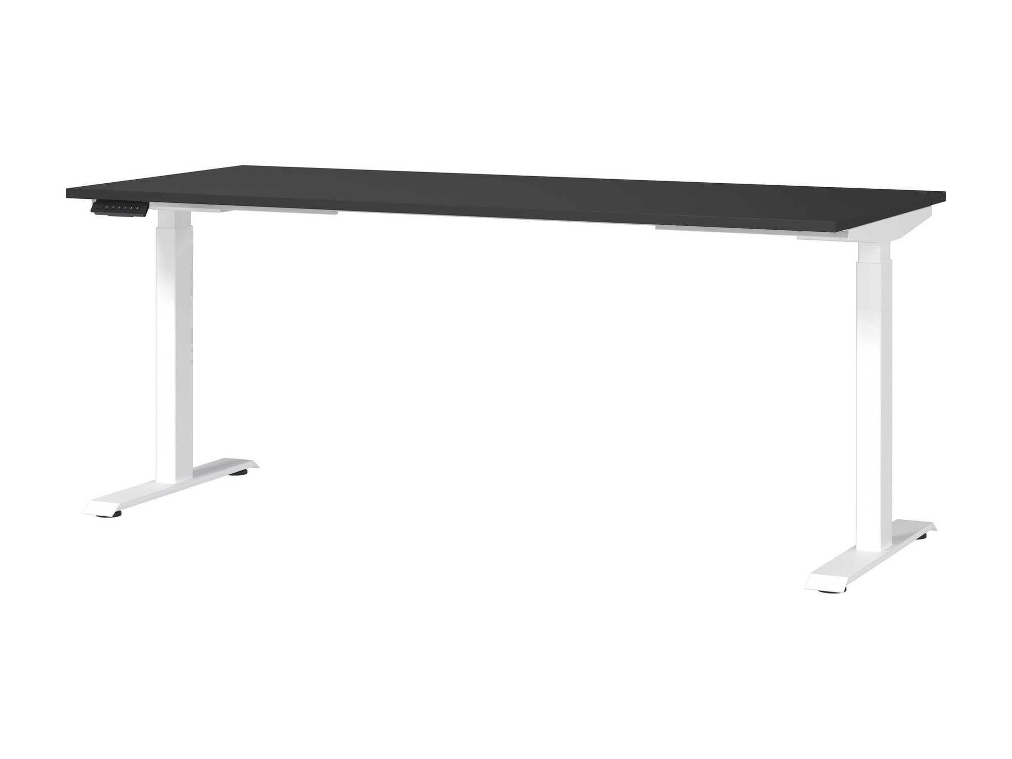 Secretária de trabalho com altura ajustável Sacramento 418 (Grafite + Branco)