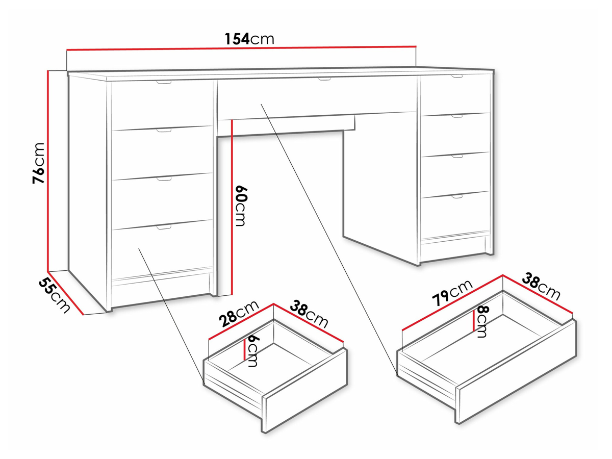 Mesa de escritório Comfivo Larmire 110 (Bege)