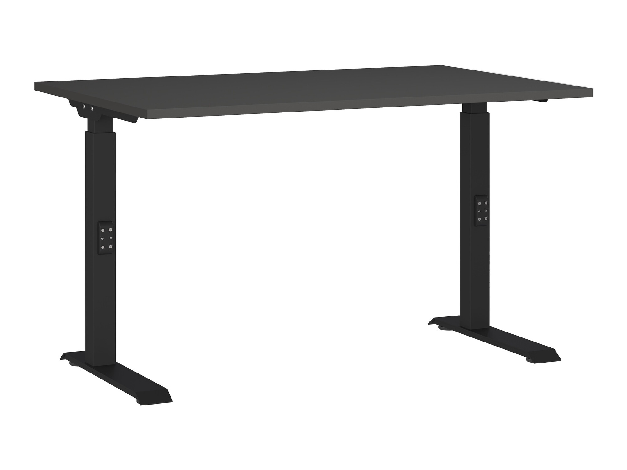 Mesa de escritório Vesbeno 108 (Grafite + Preto)
