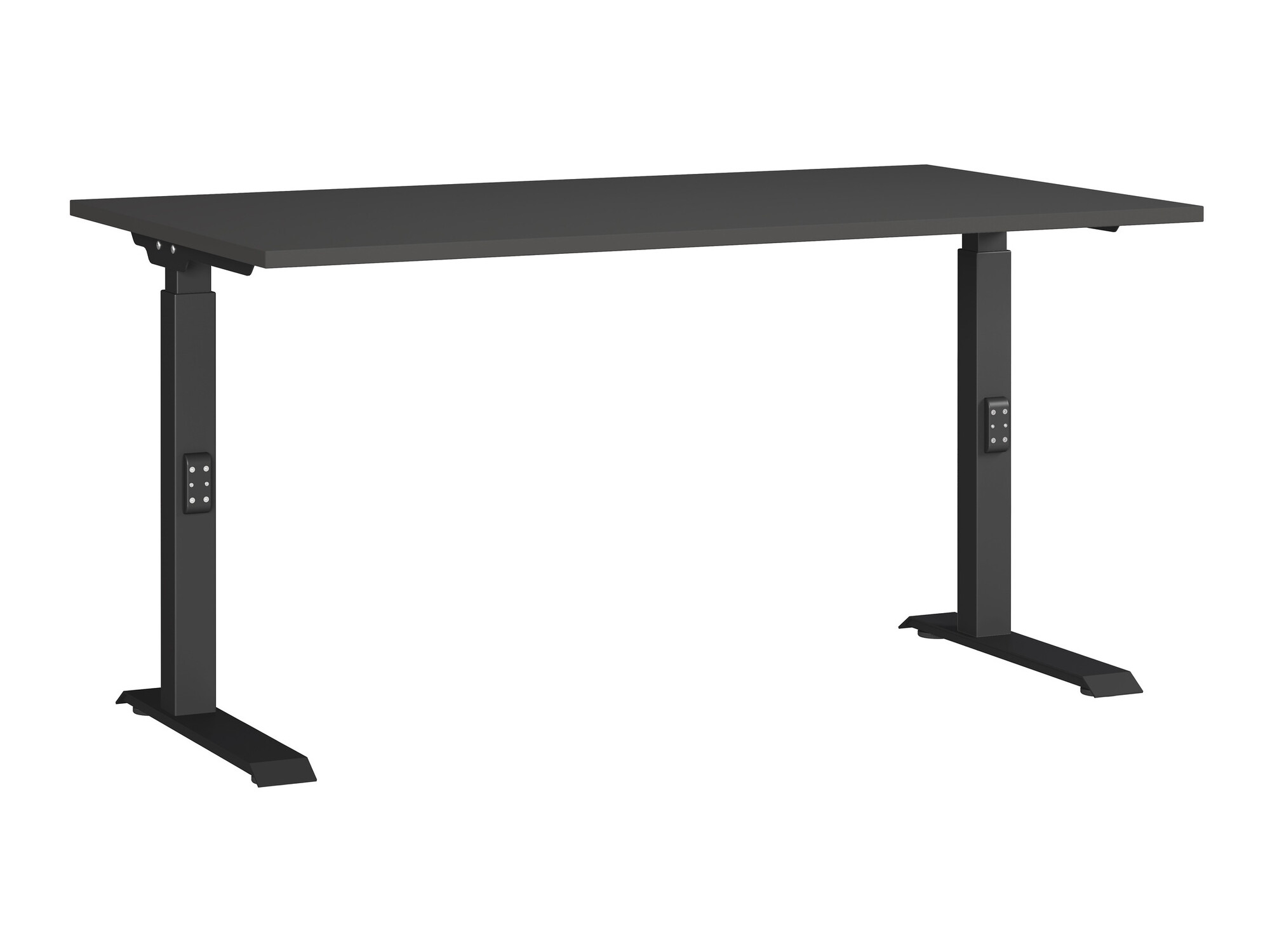 Mesa de escritório Vesbeno 109 (Grafite + Preto)