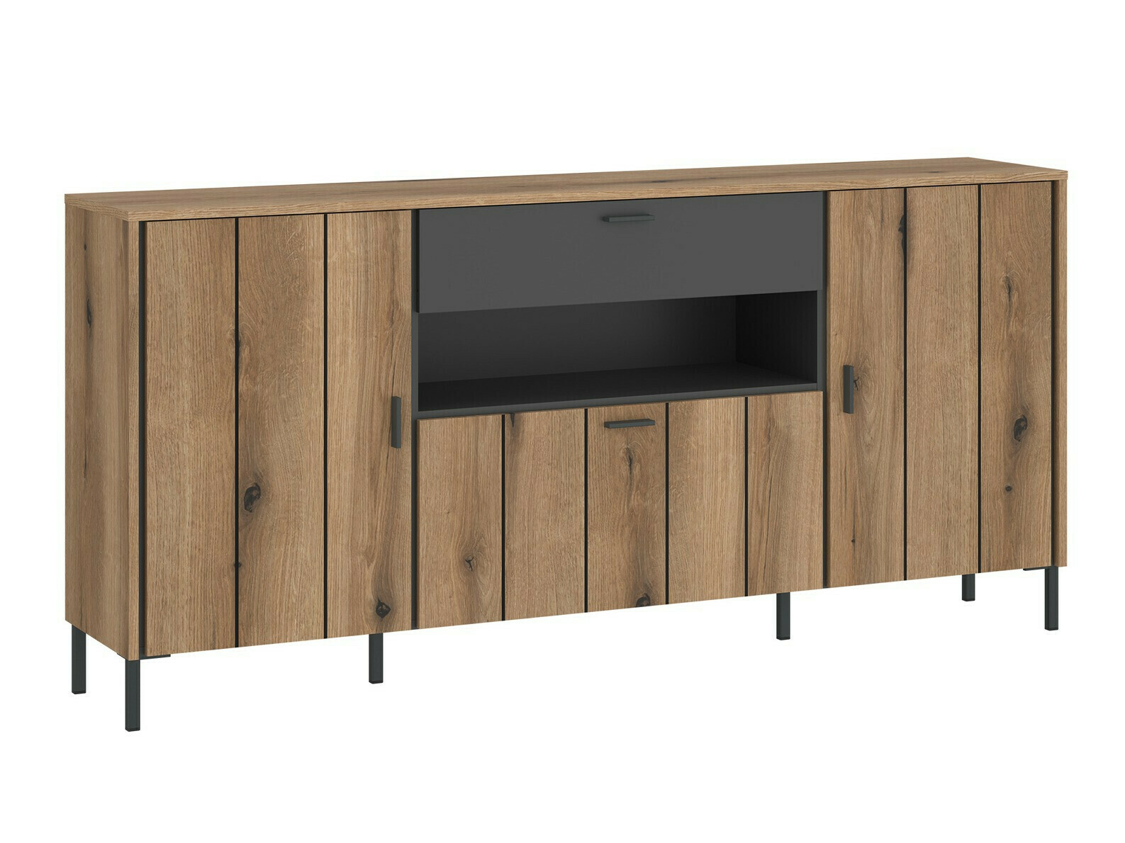 Cómoda Morelmi 105 (Antracite + Carvalho)