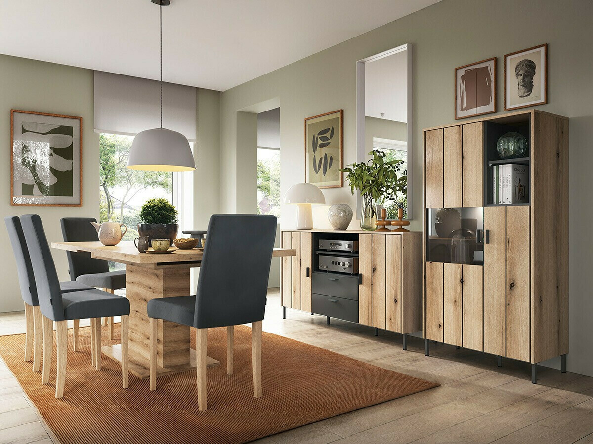 Cómoda Morelmi 105 (Antracite + Carvalho)