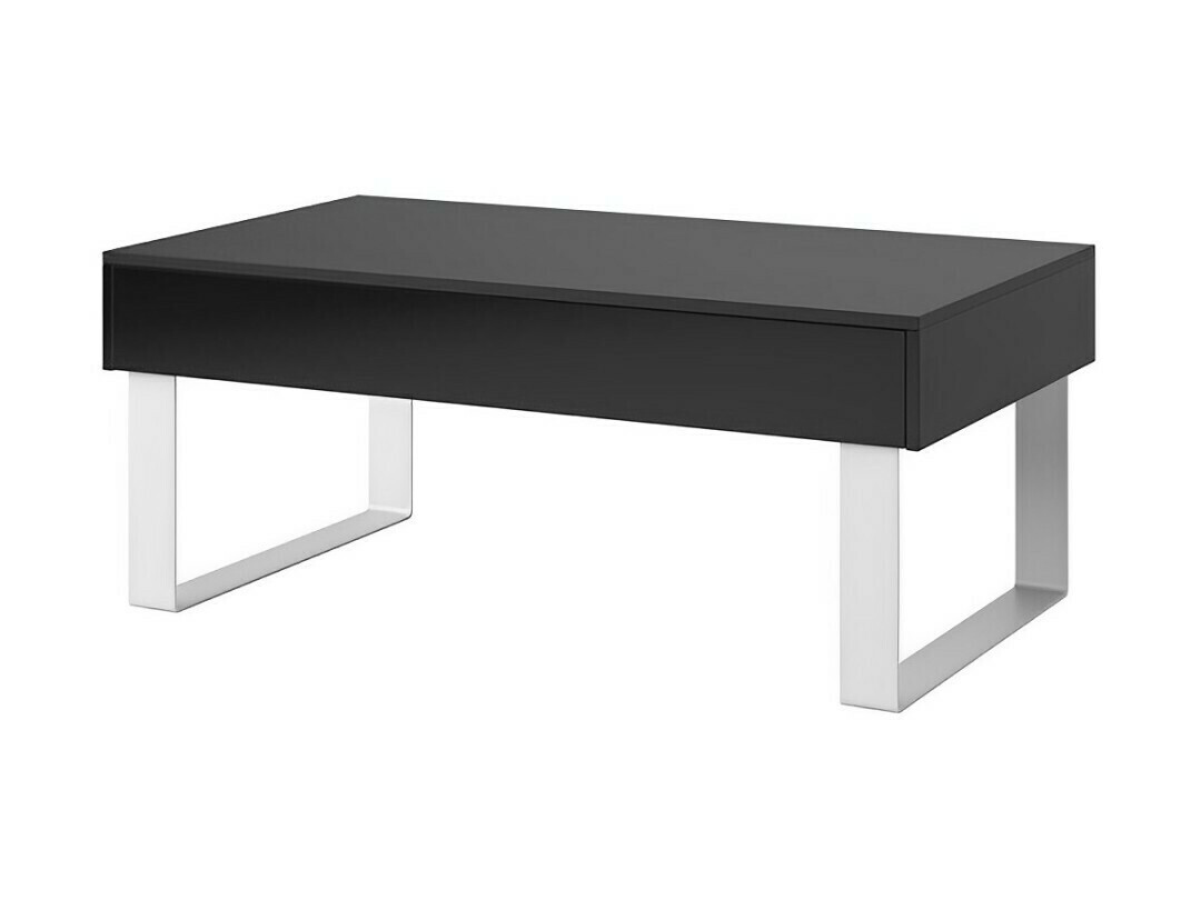 Mesa de centro Tivdalu 138 (Preto + Preto brilhante)