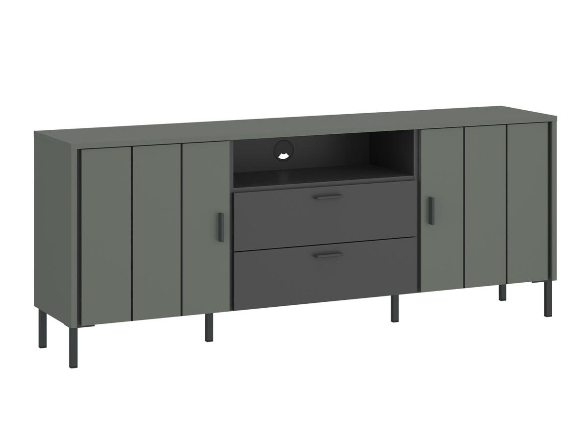 Móvel de TV Morelmi 100 (Verde + Antracite)