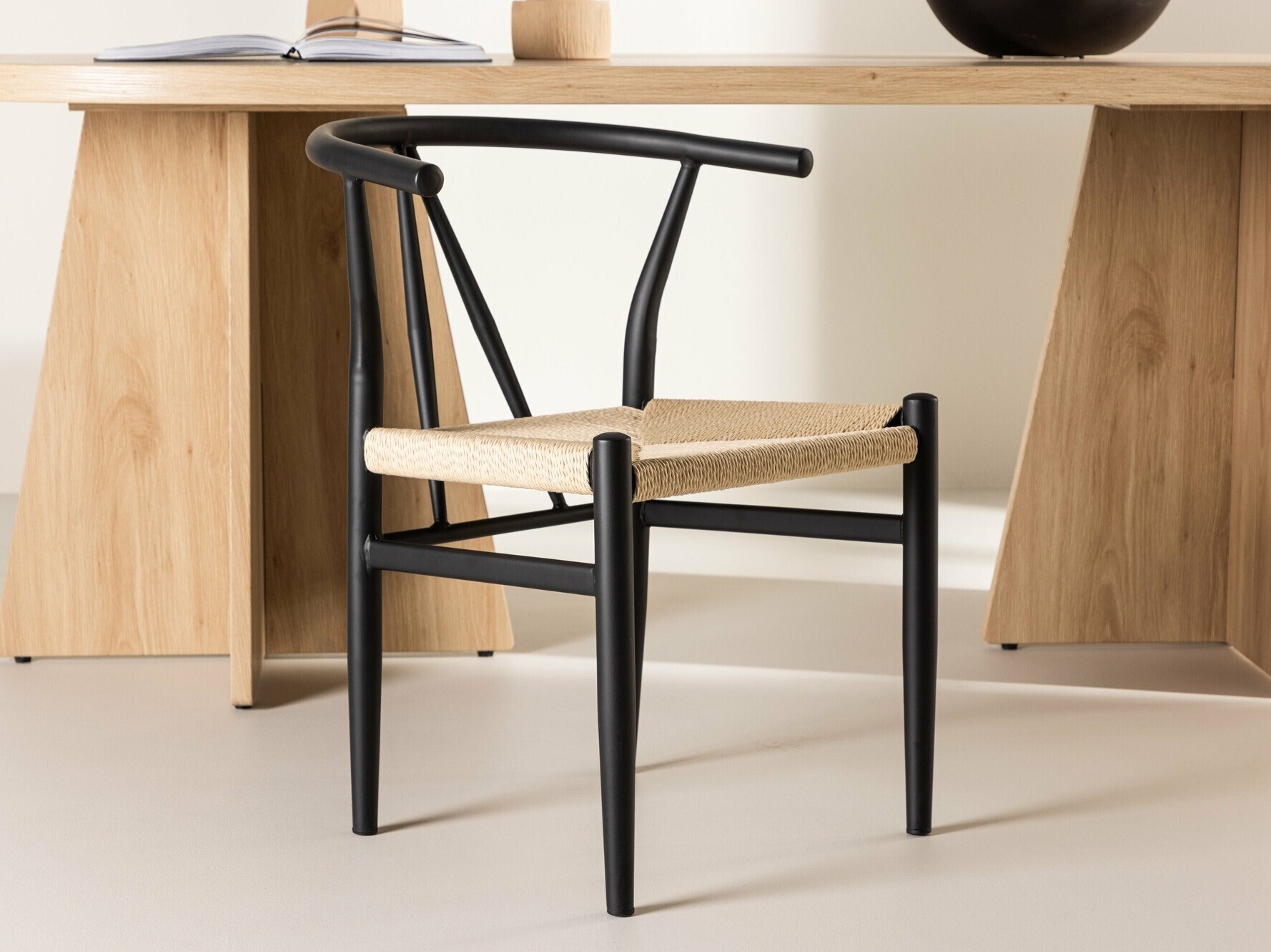 Cadeira Dallas 4525 (Preto + Bege)