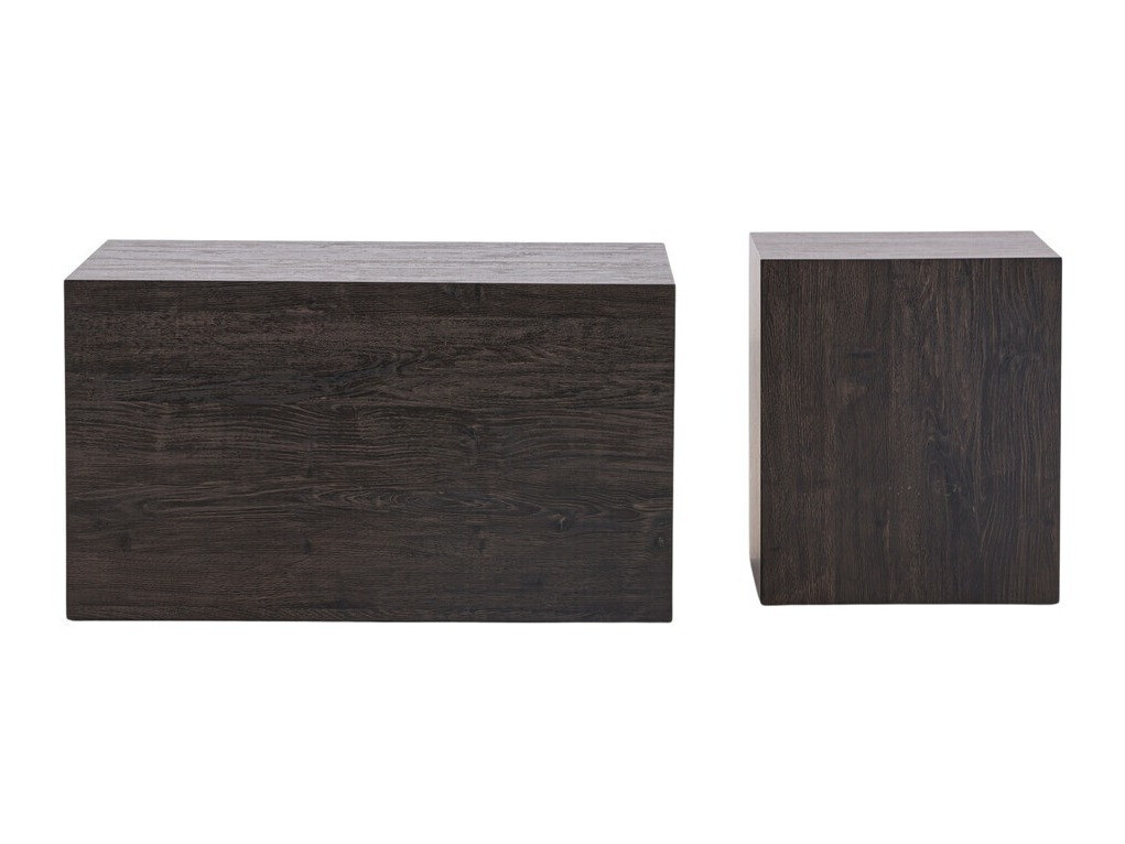 Conjunto de mesa de centro Dallas 4539 (Castanho)