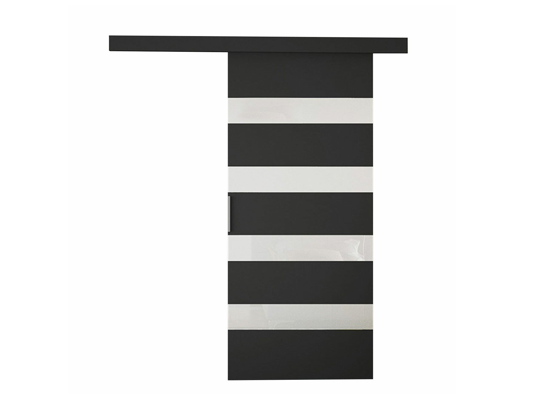 Porta de correr Closico 174 (Preto + Branco)