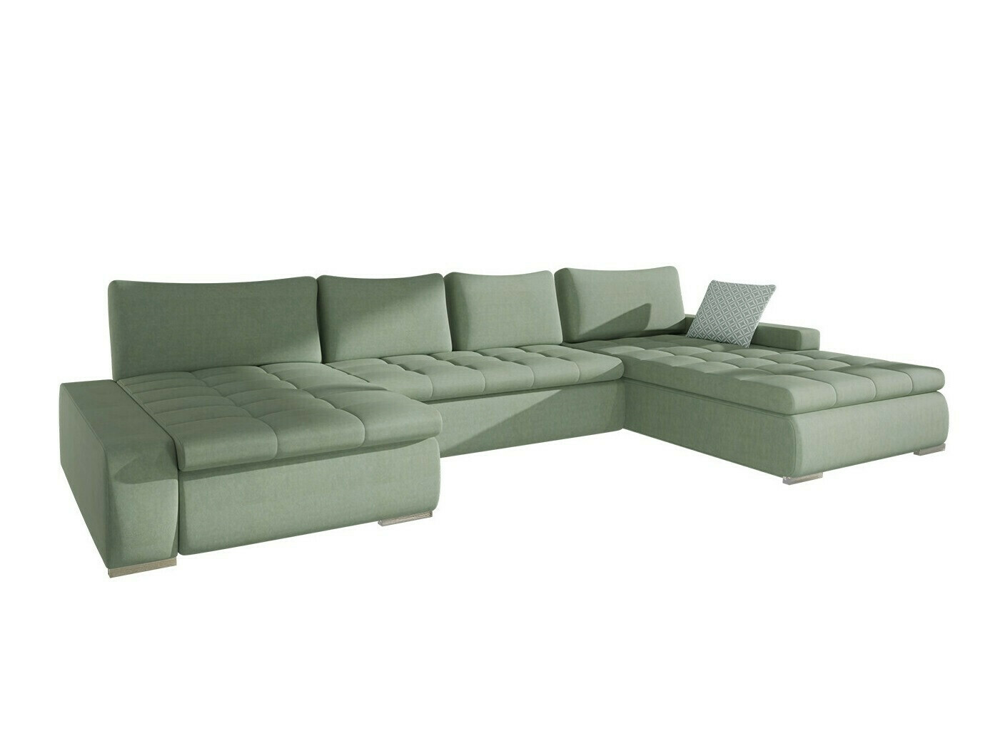 Sofá de canto Comfivo 106 (Uttario Velvet 2954 + Evo 29)