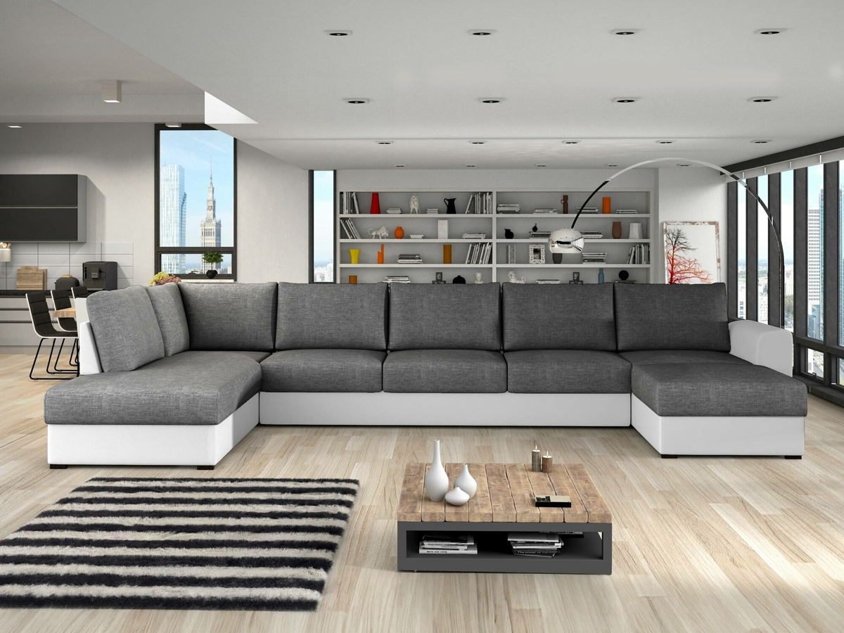 Sofá de canto Comfivo 191 (Soft 017 + Lux 06)