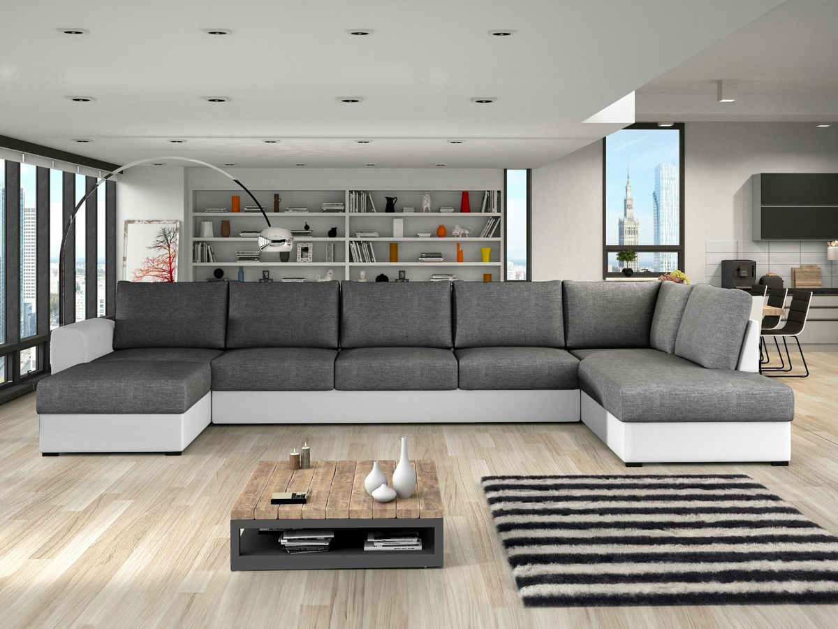 Sofá de canto Comfivo 191 (Soft 017 + Lux 06)