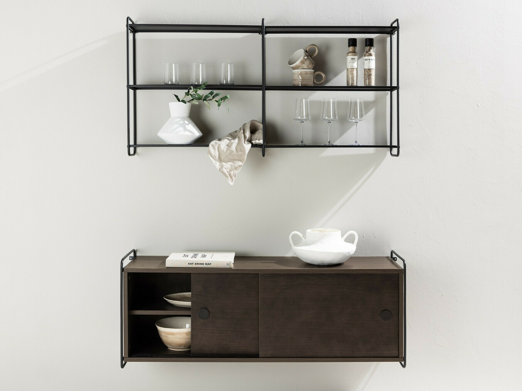 Armário suspenso Dallas 4530 (Castanho)