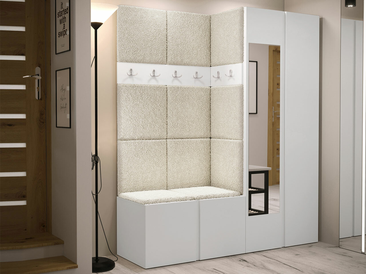 Conjunto para corredor Hartford 278 (Branco)