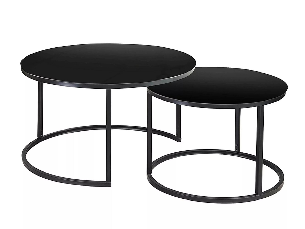 Conjunto de mesa de centro Detroit 494 (Preto)