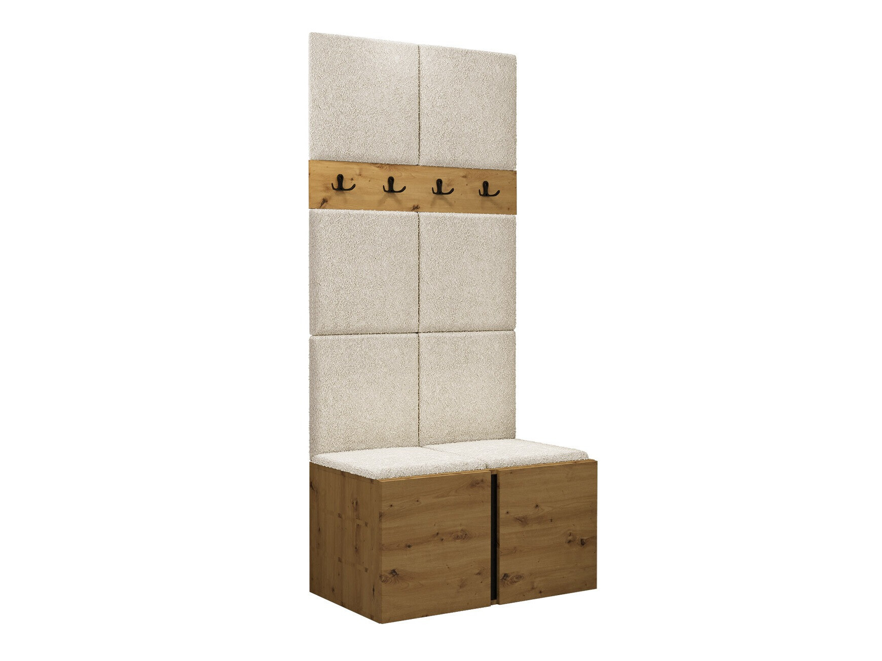 Conjunto para corredor Pinis IV (Carvalho Artisan)