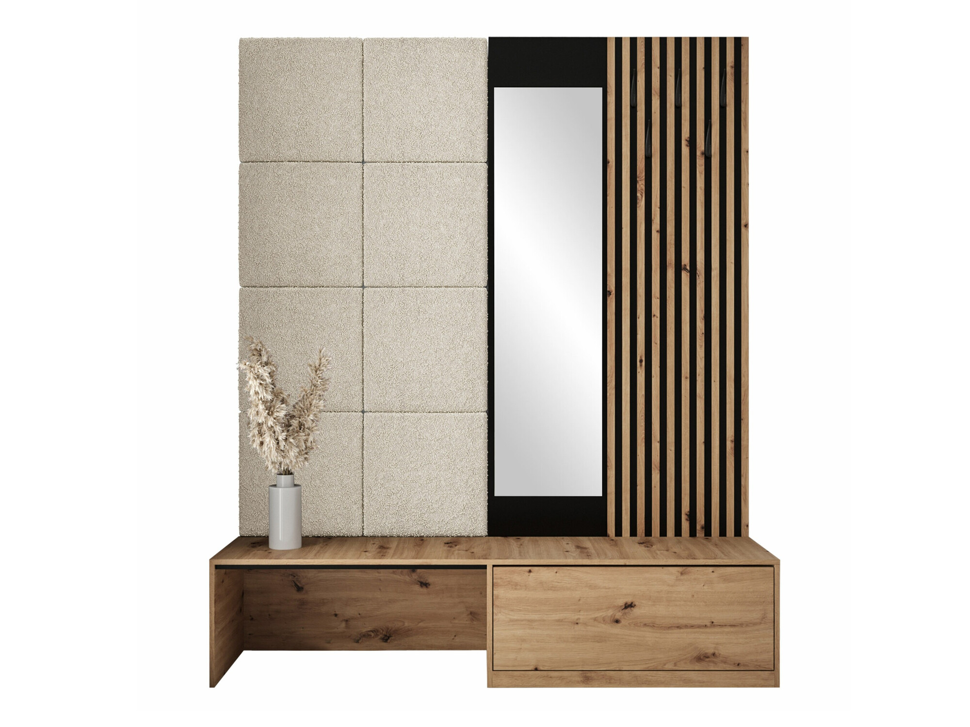 Conjunto para corredor Fabor (Carvalho Artisan + Abriamo 03)