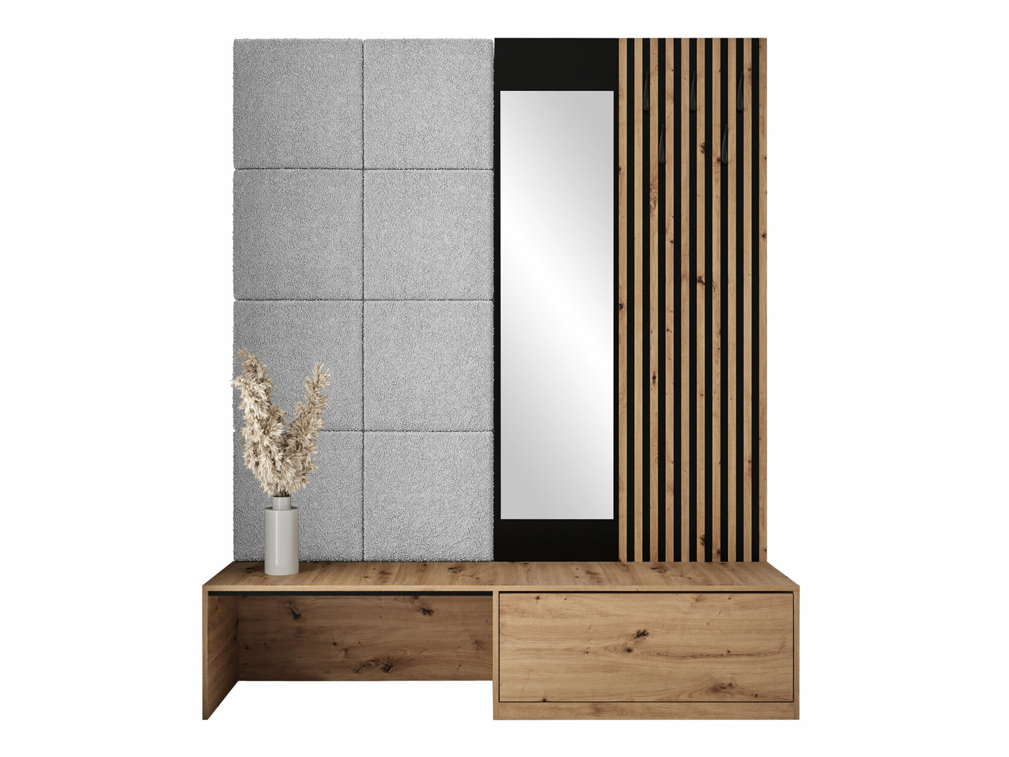 Conjunto para corredor Fabor (Carvalho Artisan + Abriamo 06)