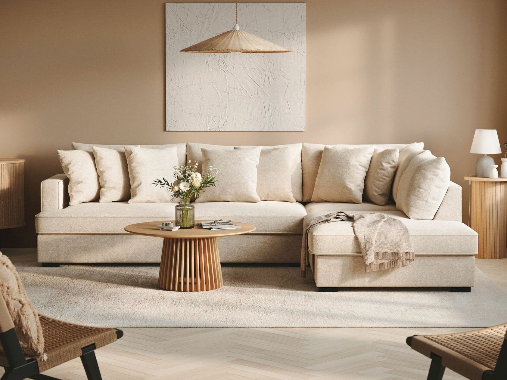 Sofá de canto Tivsoe 102 (Trenza 06)